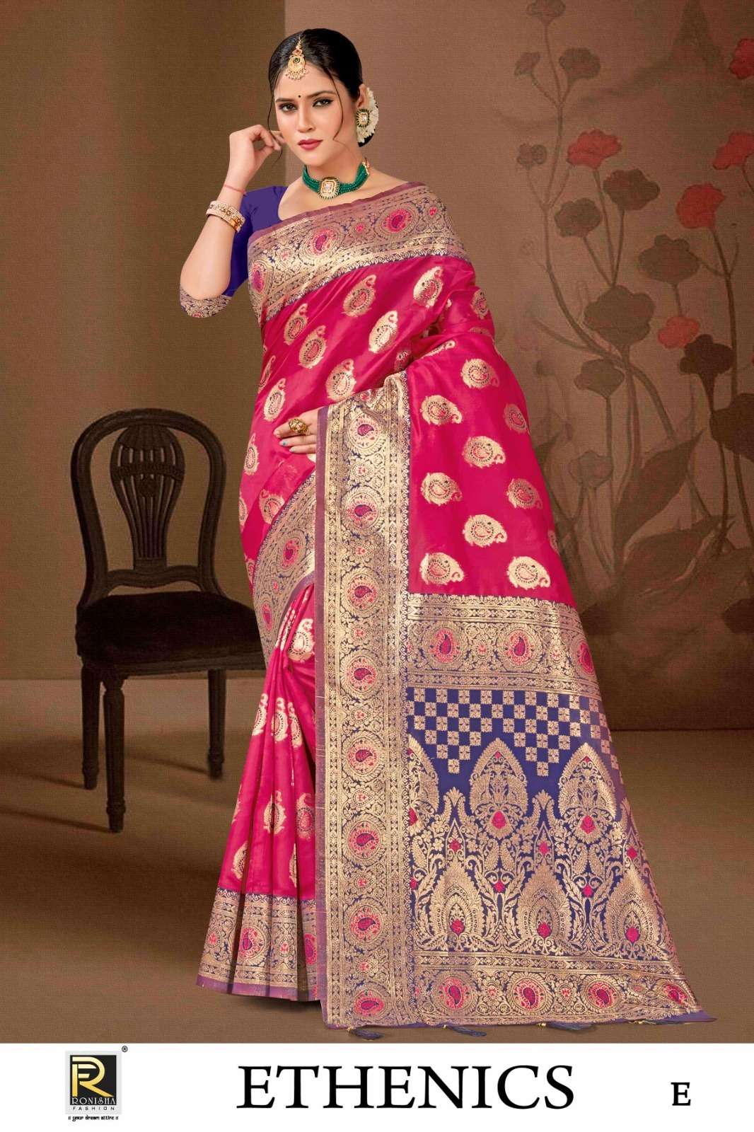 Ronisha Ethenics Banarasi Silk Saree Wholesale catalog