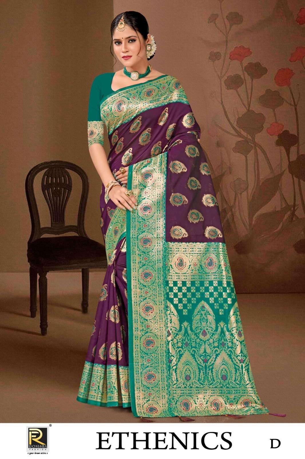 Ronisha Ethenics Banarasi Silk Saree Wholesale catalog
