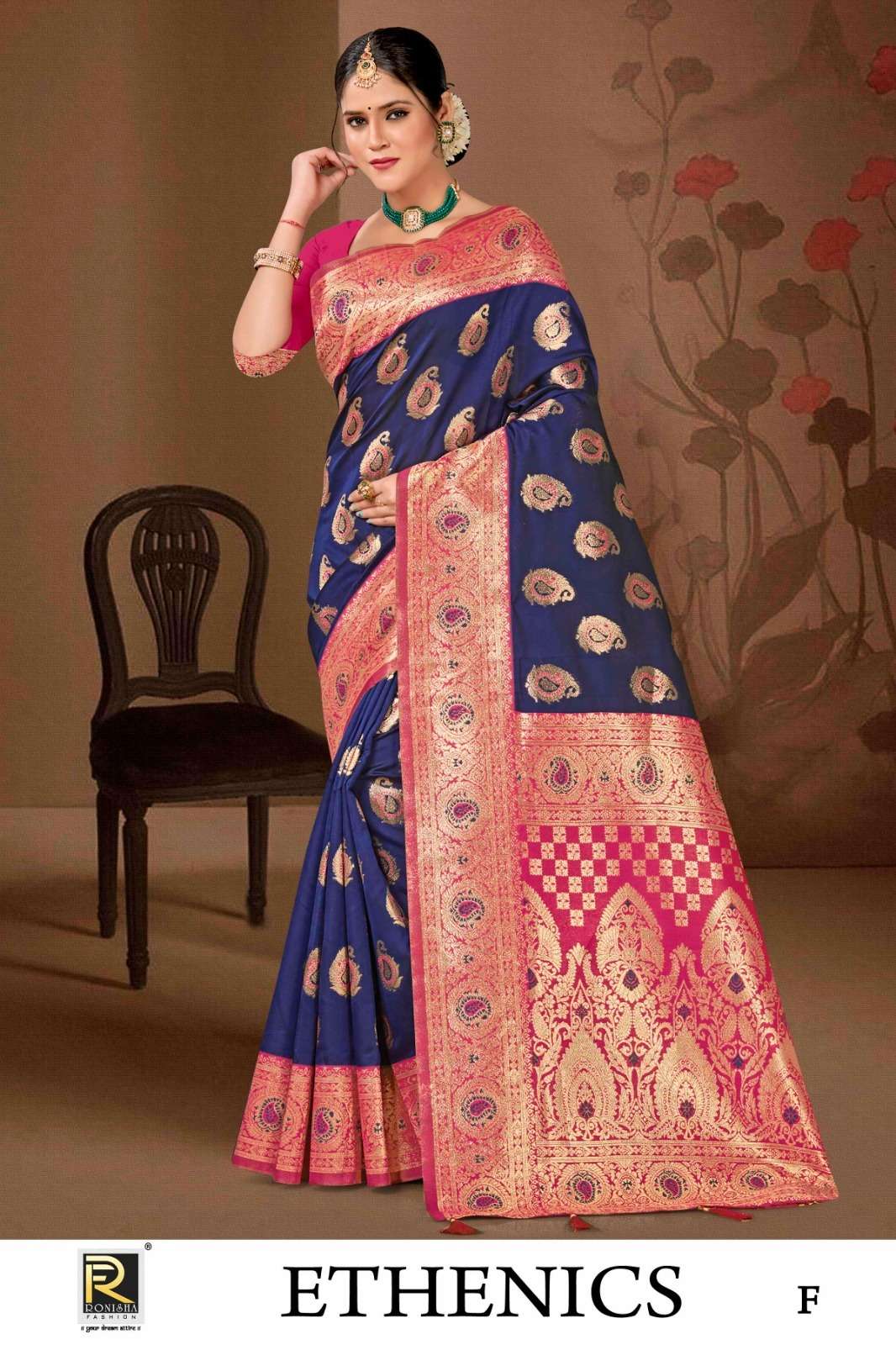 Ronisha Ethenics Banarasi Silk Saree Wholesale catalog