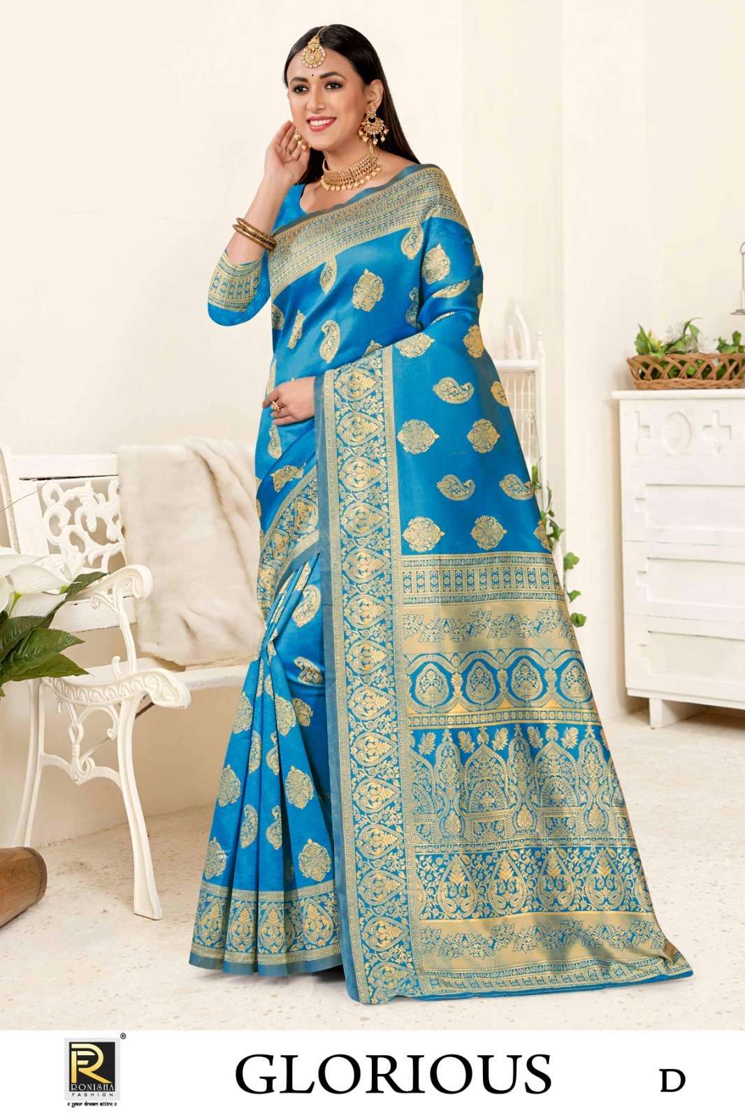Ronisha Glorious Banarasi Silk Saree Wholesale catalog