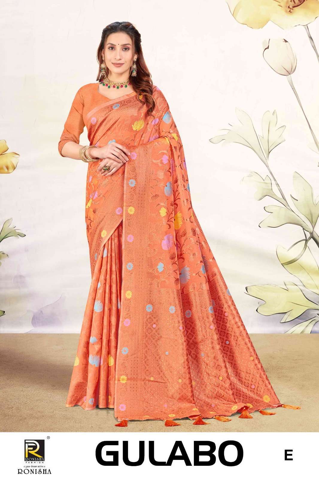 Ronisha Gulabo Banarasi Silk Saree Wholesale catalog