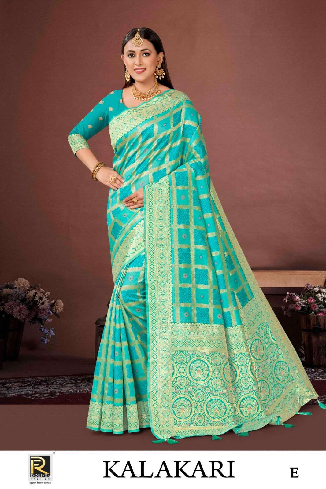 Ronisha Kalakari Banarasi Silk Saree Wholesale catalog