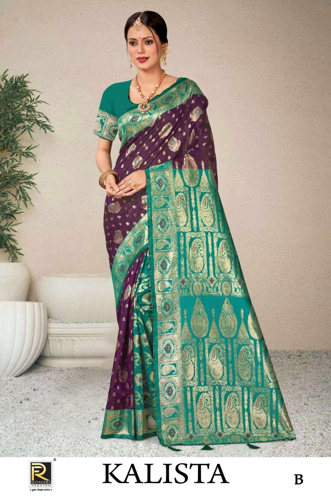 Ronisha Kalista  Banarasi Silk Saree Wholesale catalog
