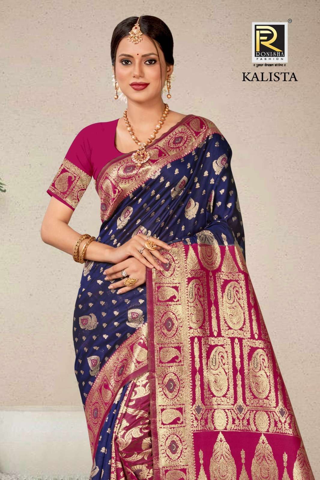 Ronisha Kalista  Banarasi Silk Saree Wholesale catalog