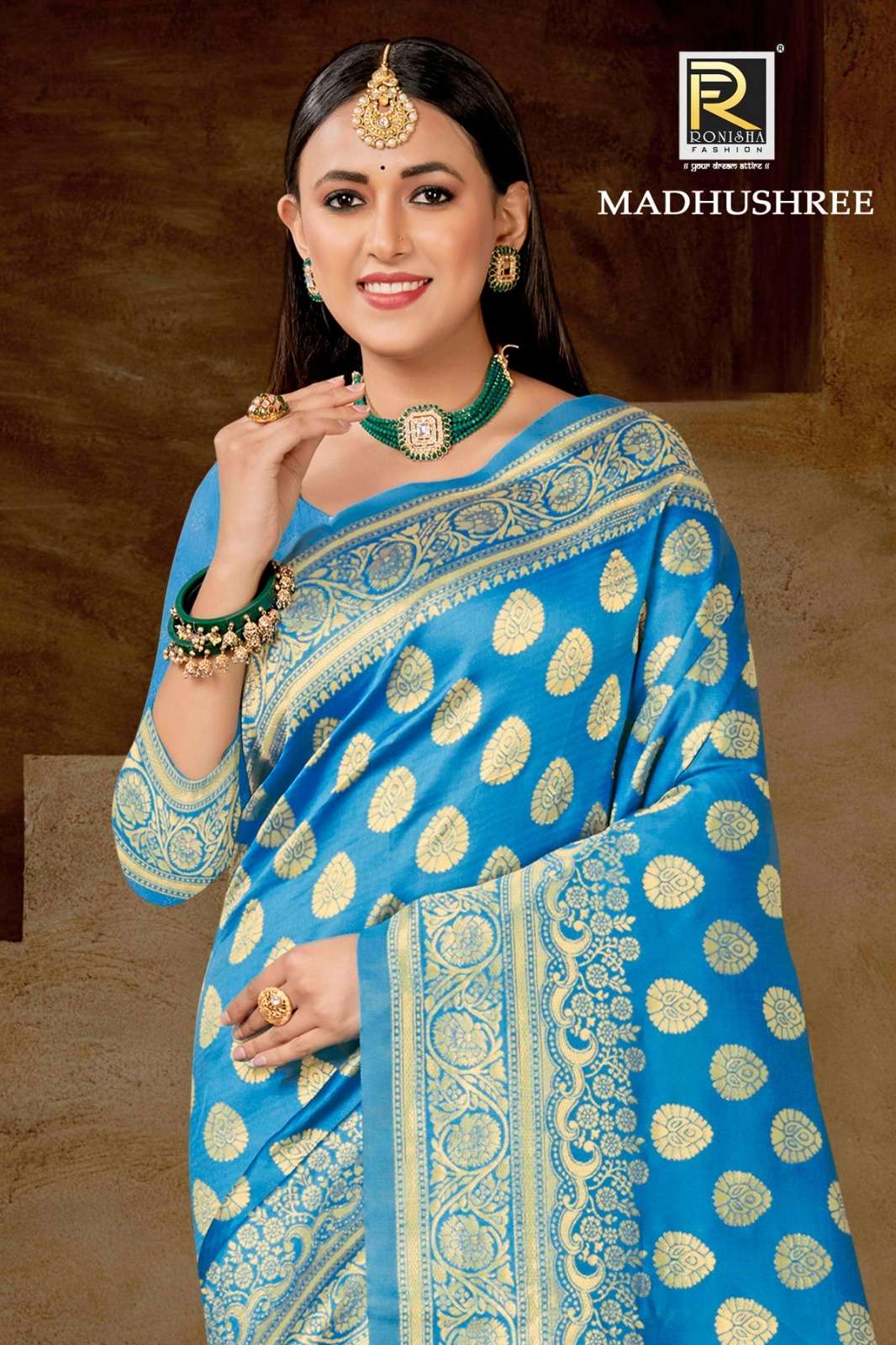 Ronisha Madhushree Banarasi Silk Saree Wholesale catalog