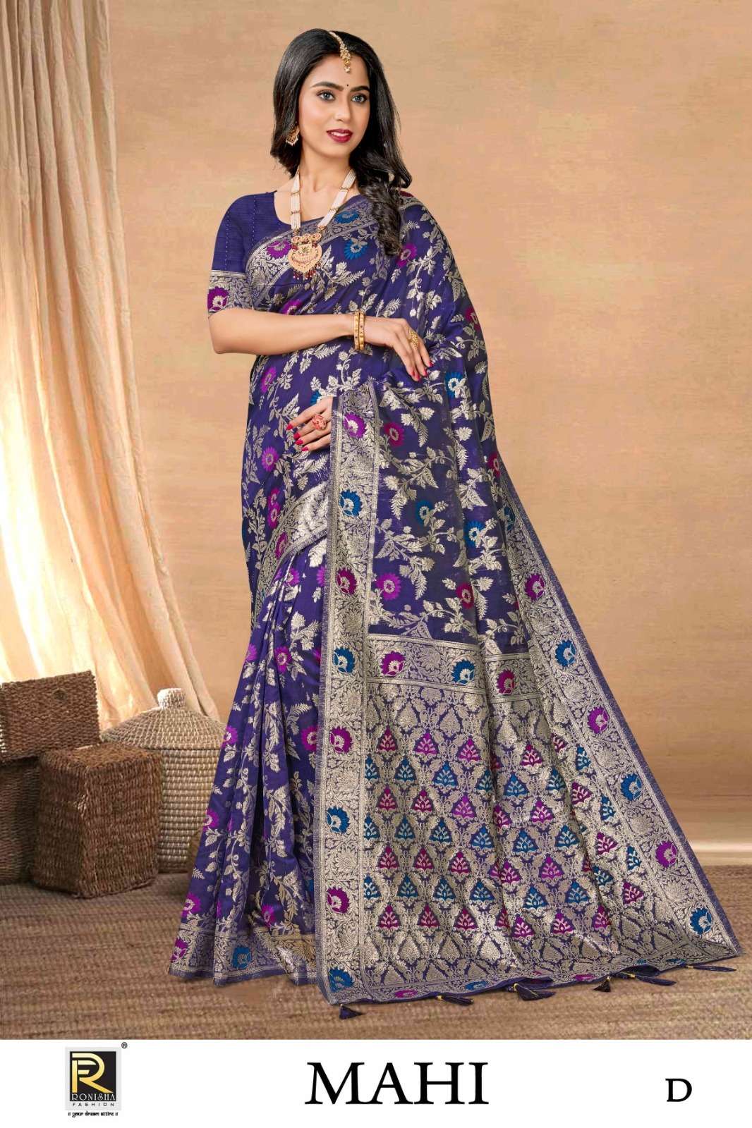 Ronisha Mahi Banarasi Silk Saree Wholesale catalog