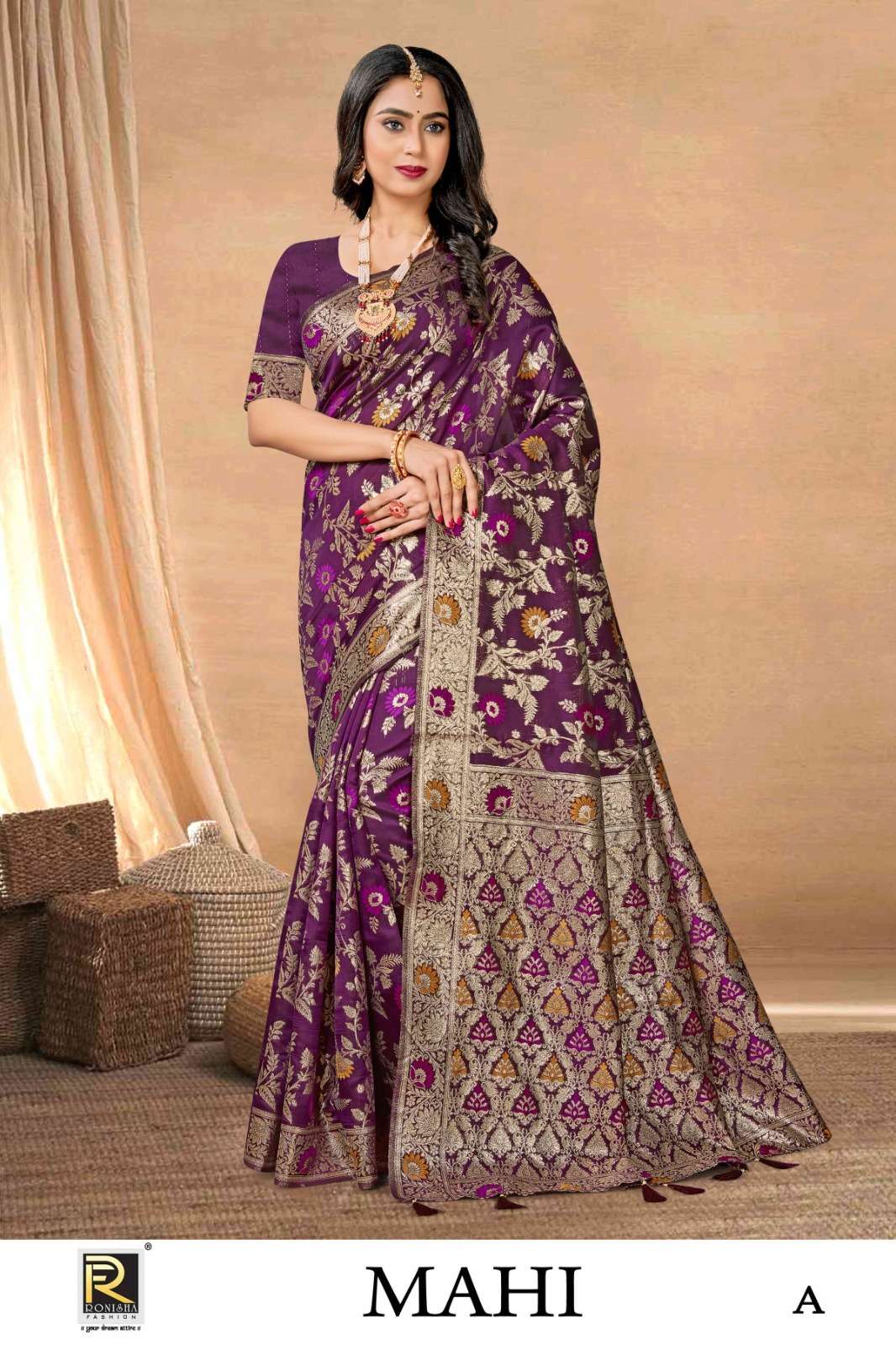 Ronisha Mahi Banarasi Silk Saree Wholesale catalog