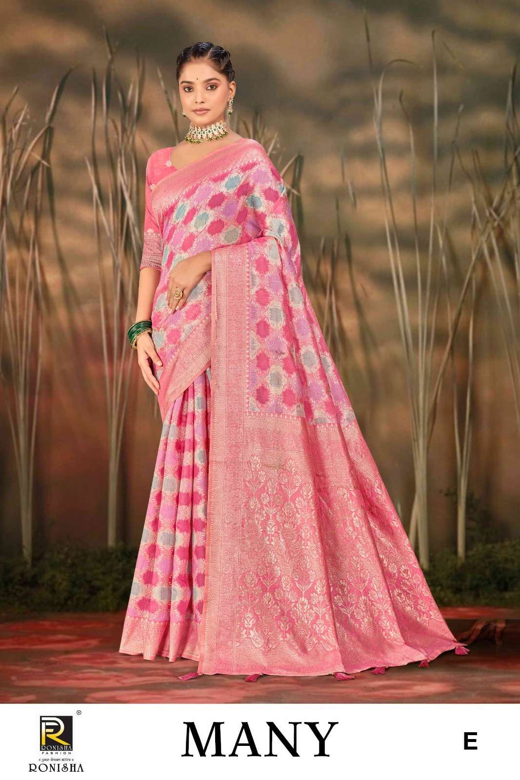 Ronisha Many  Banarasi Silk Saree Wholesale catalog