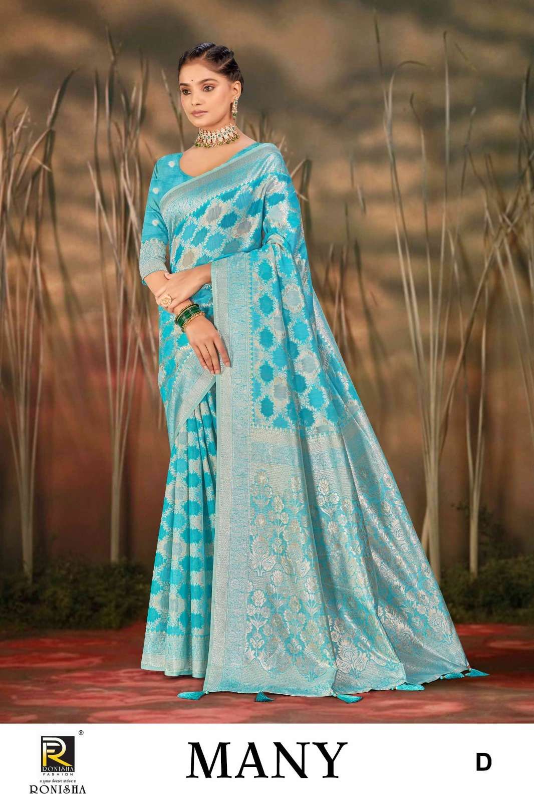 Ronisha Many  Banarasi Silk Saree Wholesale catalog