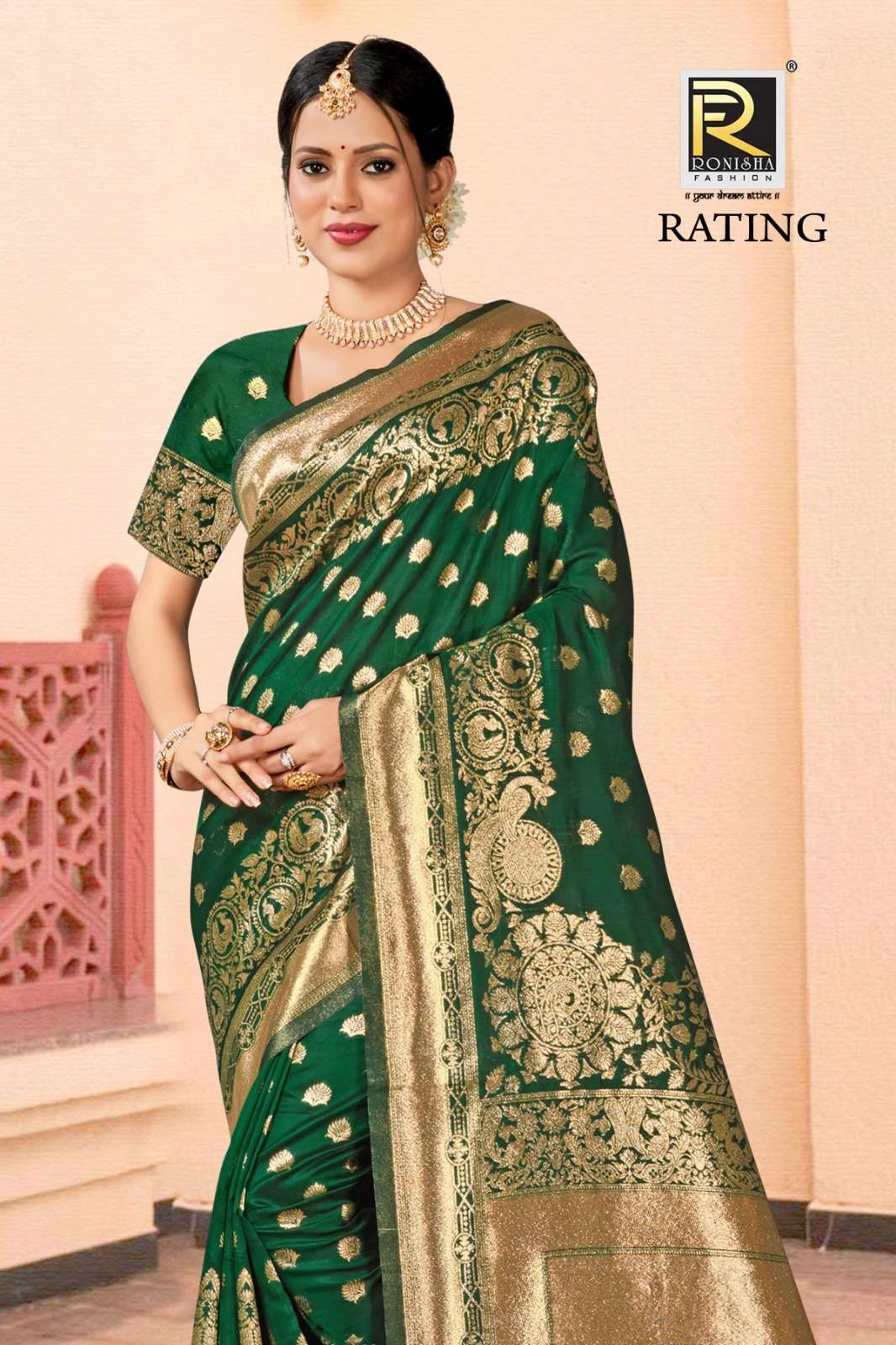 Ronisha Rating Banarasi Silk Saree Wholesale catalog