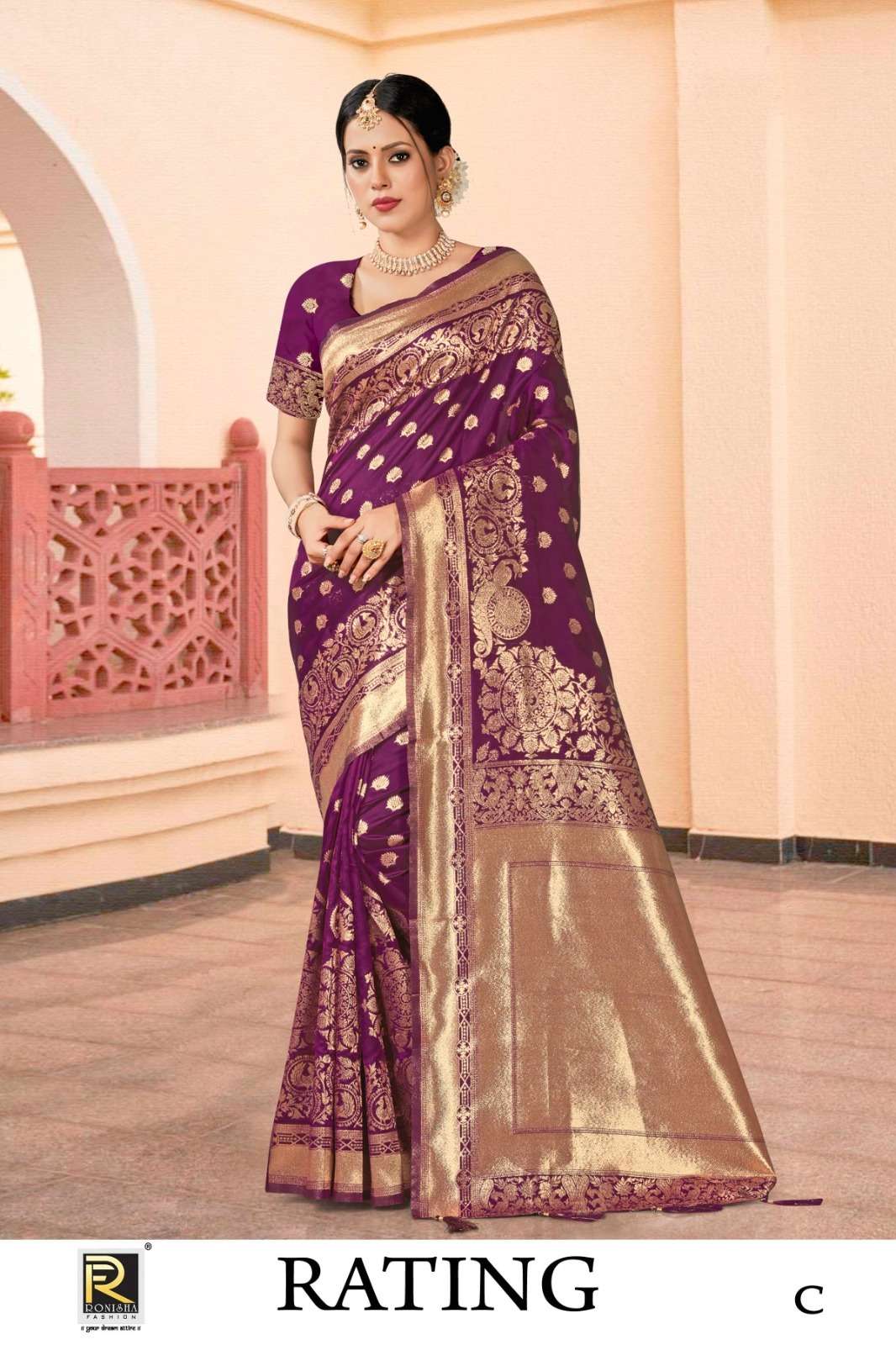 Ronisha Rating Banarasi Silk Saree Wholesale catalog