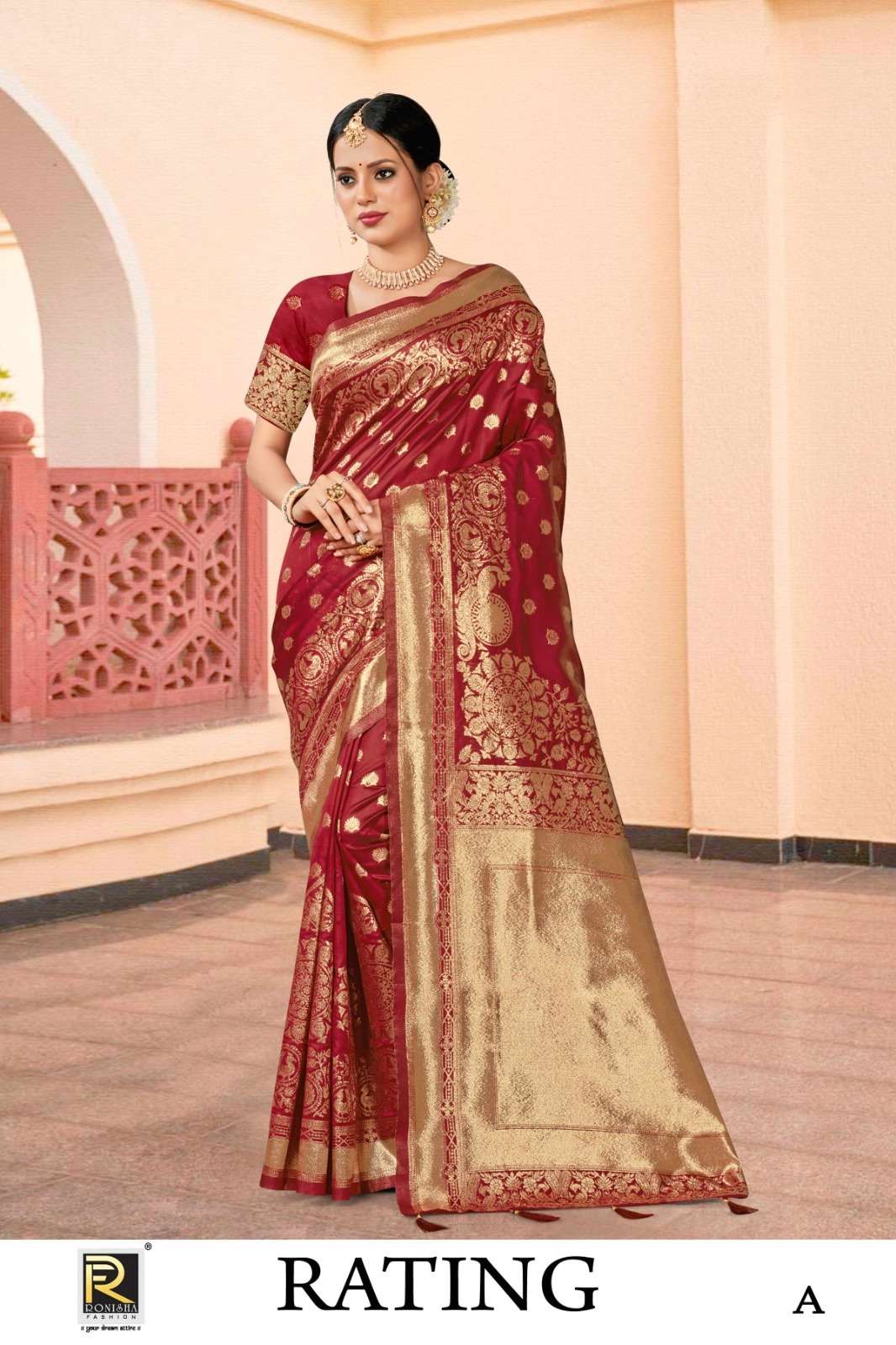 Ronisha Rating Banarasi Silk Saree Wholesale catalog