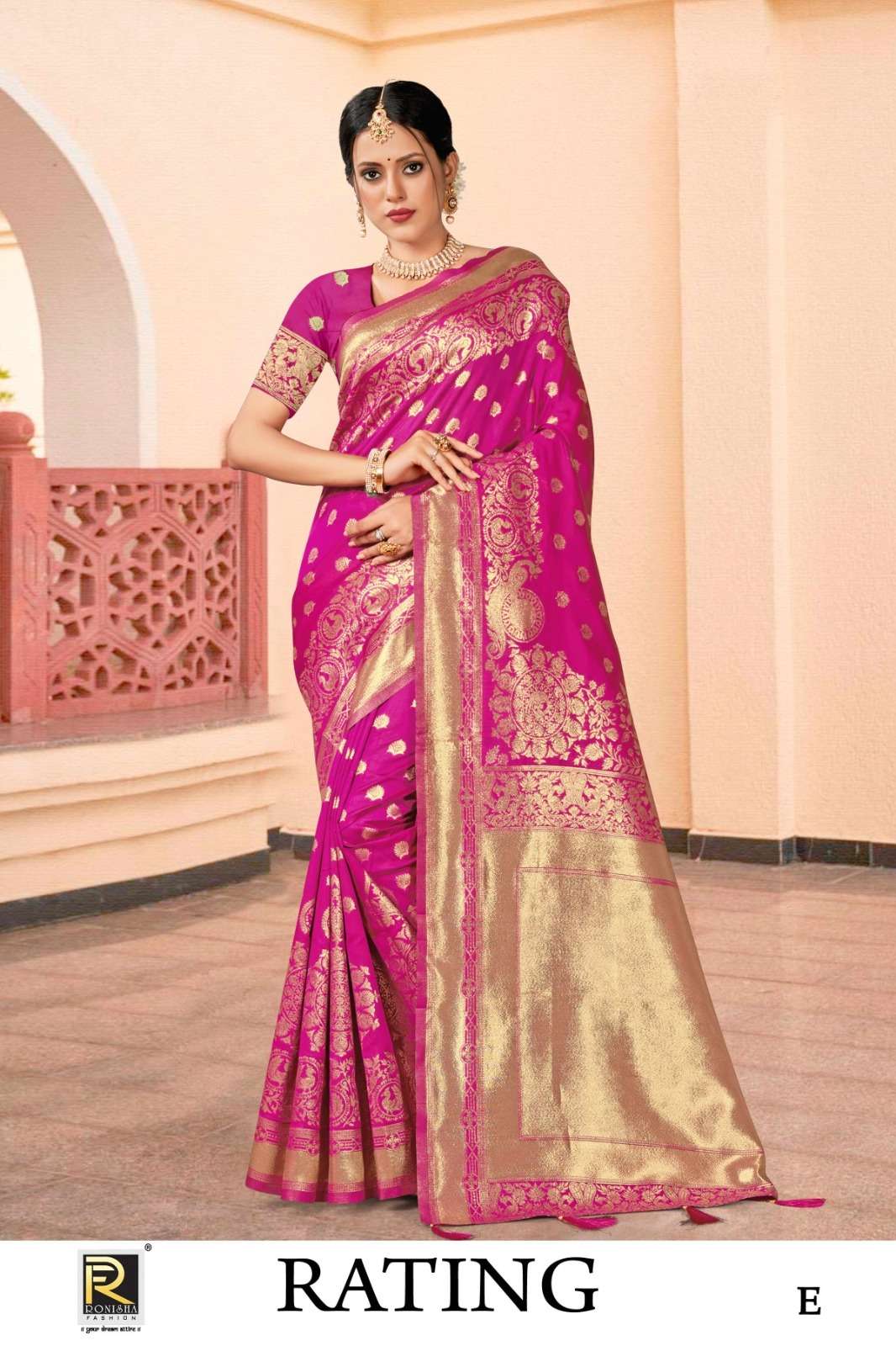 Ronisha Rating Banarasi Silk Saree Wholesale catalog