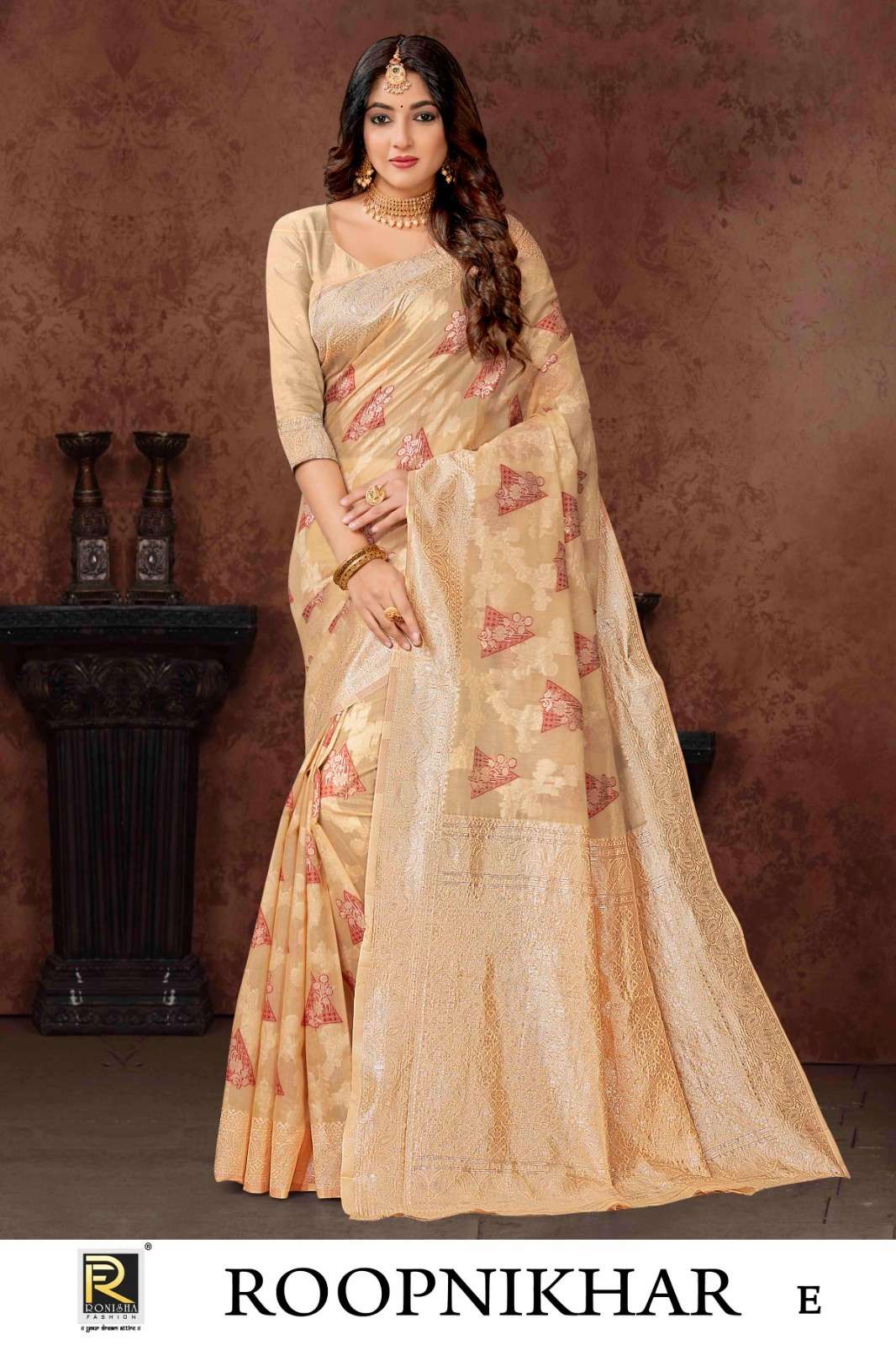 Ronisha Roop Banarasi Silk Saree Wholesale catalog