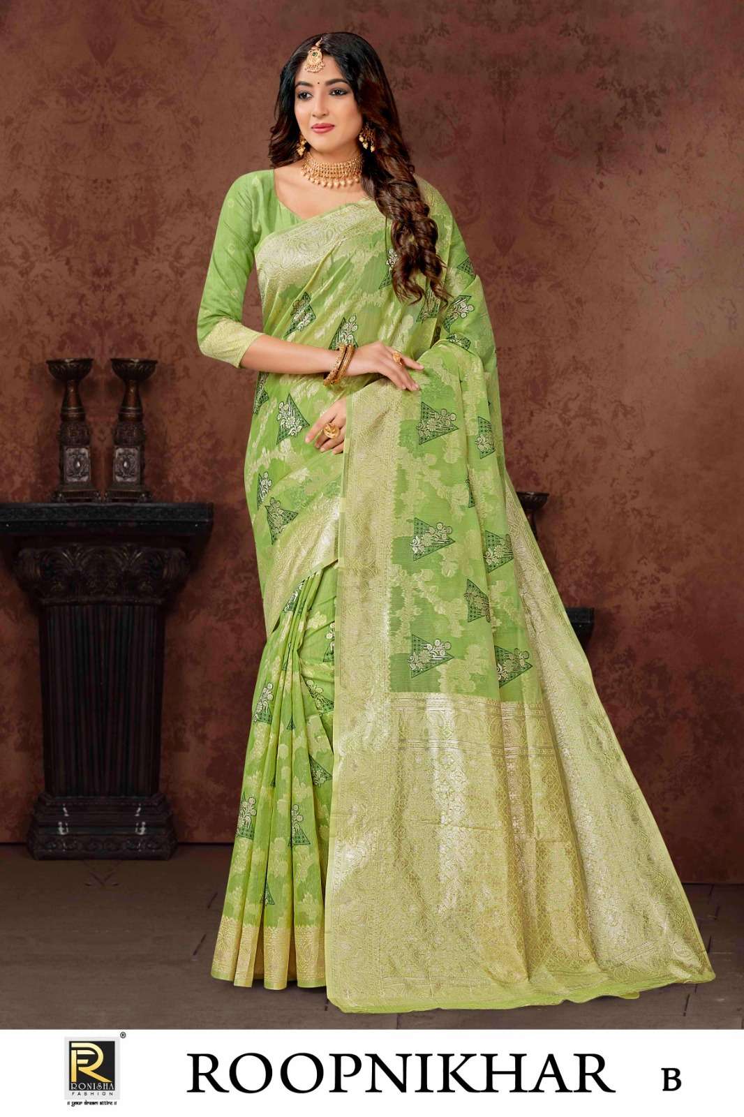 Ronisha Roop Banarasi Silk Saree Wholesale catalog