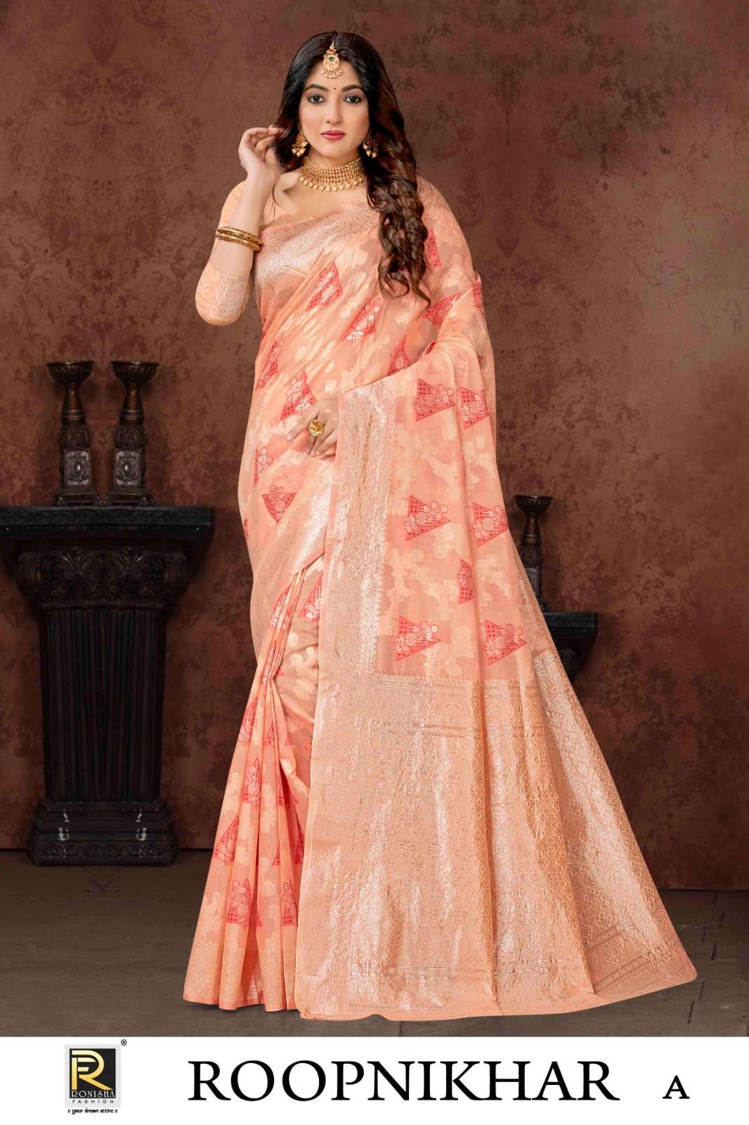 Ronisha Roop Banarasi Silk Saree Wholesale catalog
