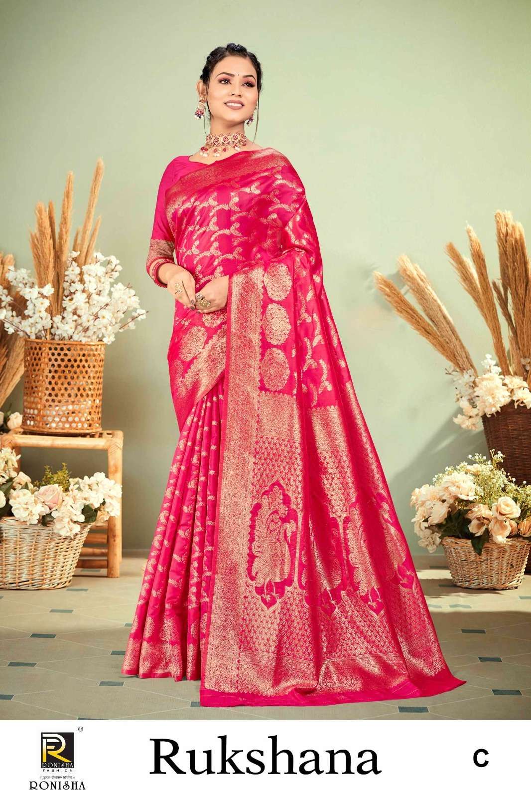Ronisha Rukshana Banarasi Silk Saree Wholesale catalog