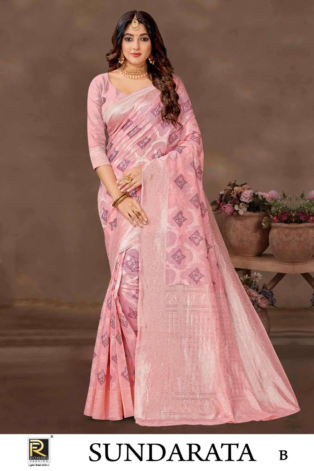 Ronisha Sundarata Banarasi Silk Saree Wholesale catalog