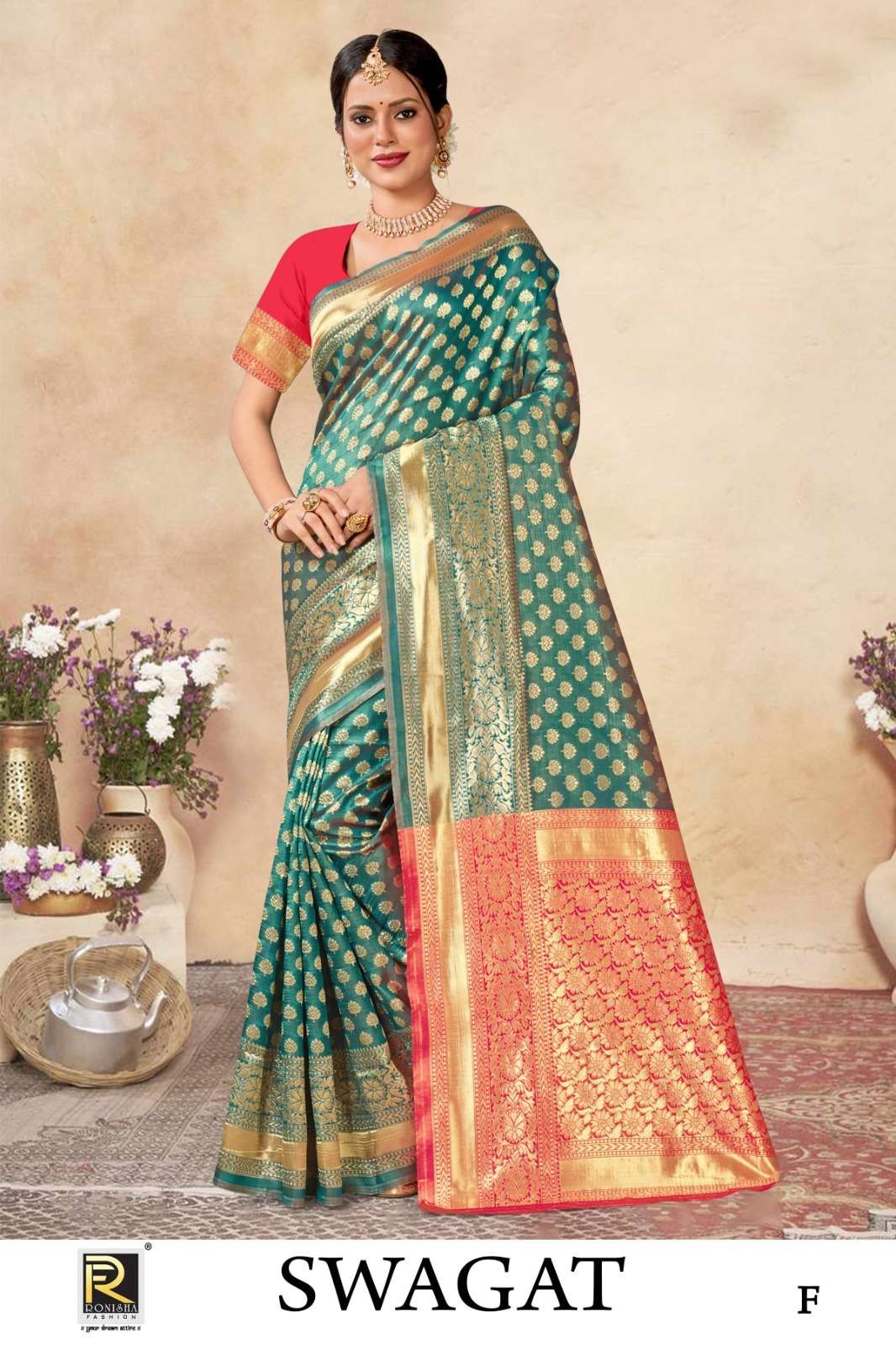 Ronisha Swagat Banarasi Silk Saree Wholesale catalog