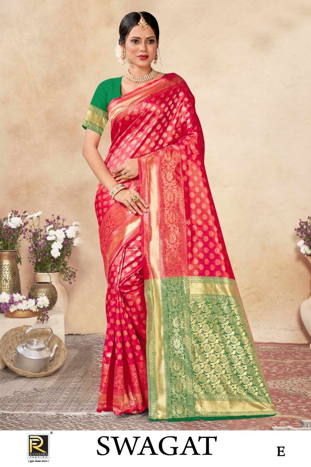 Ronisha Swagat Banarasi Silk Saree Wholesale catalog