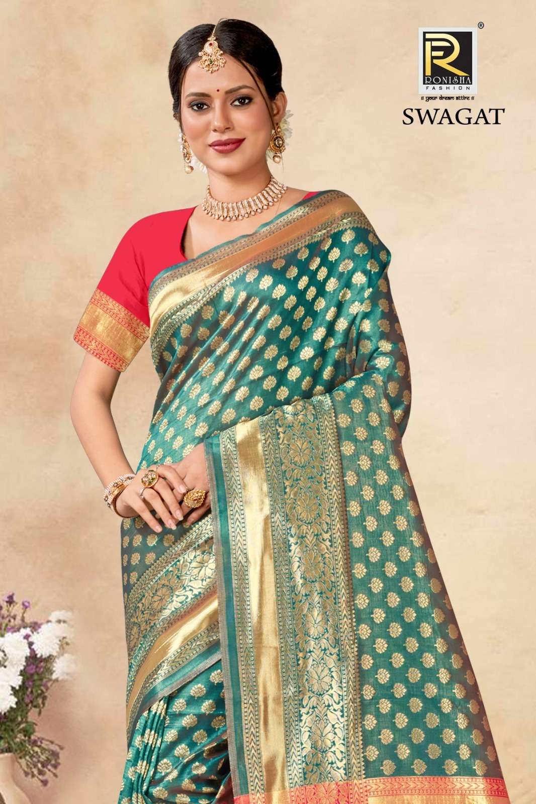 Ronisha Swagat Banarasi Silk Saree Wholesale catalog