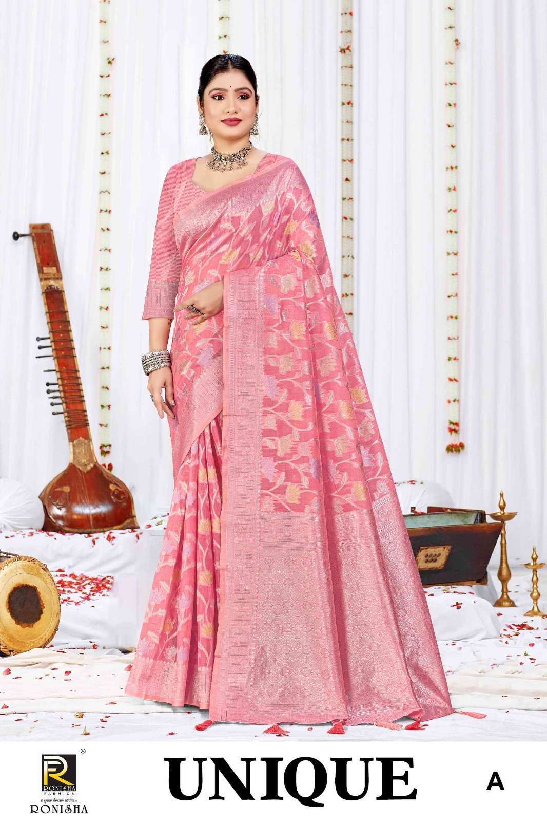 Ronisha Unique  Banarasi Silk Saree Wholesale catalog