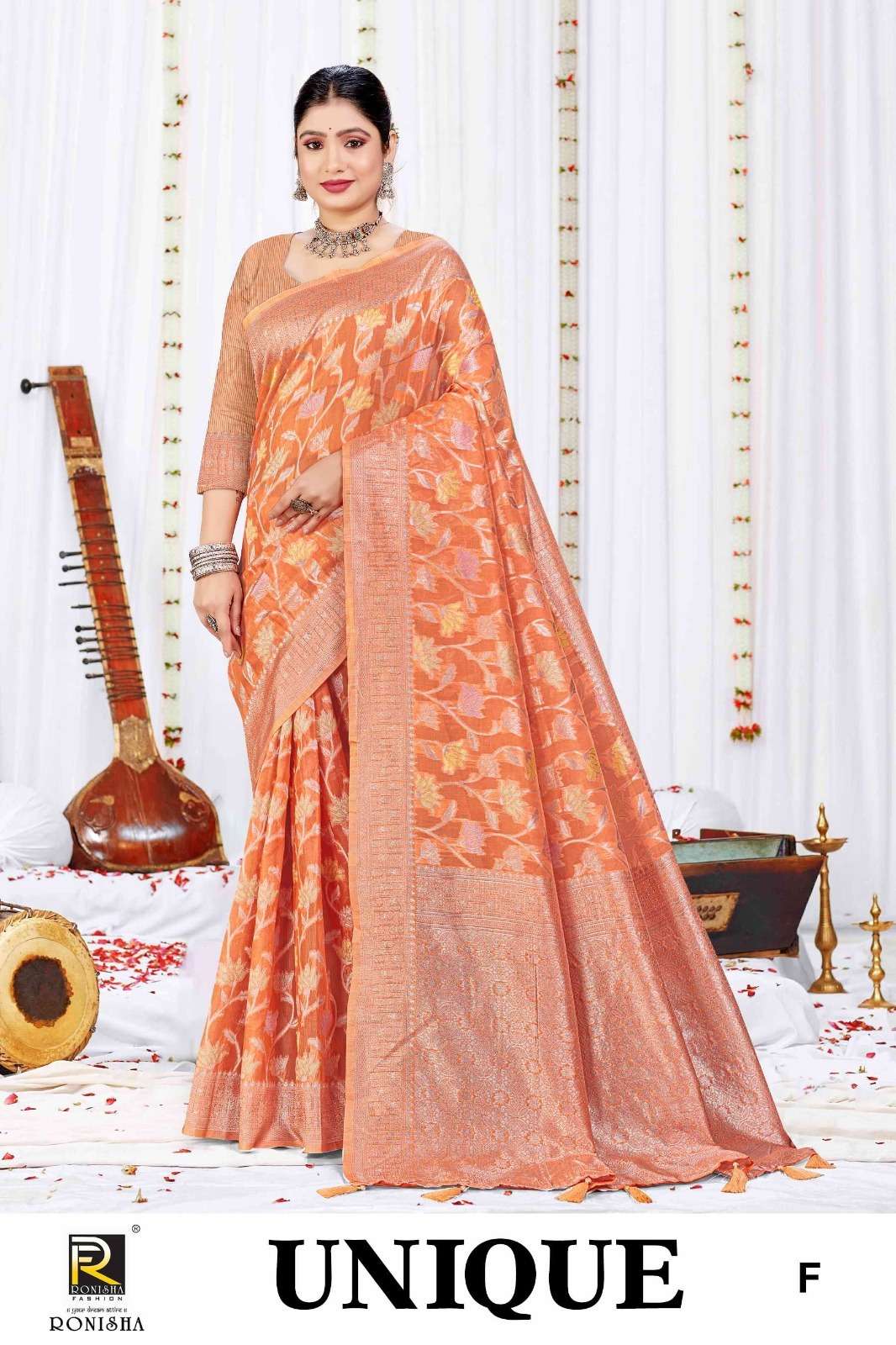 Ronisha Unique  Banarasi Silk Saree Wholesale catalog