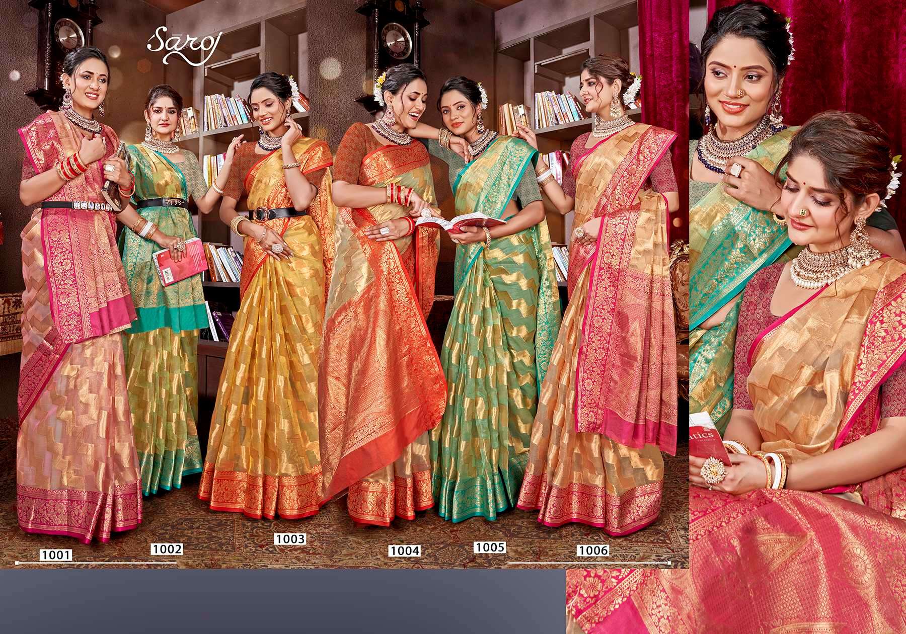  Saroj Aashika vol.2 Organza silk with rich pallu