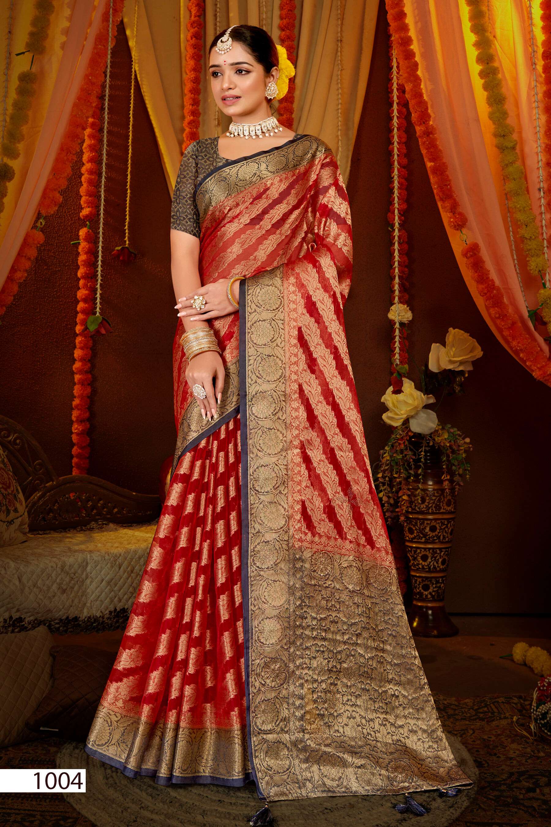 Saroj Anuradha vol.2 Soft organza with heavy swaroski  Saree Wholesale catalog    