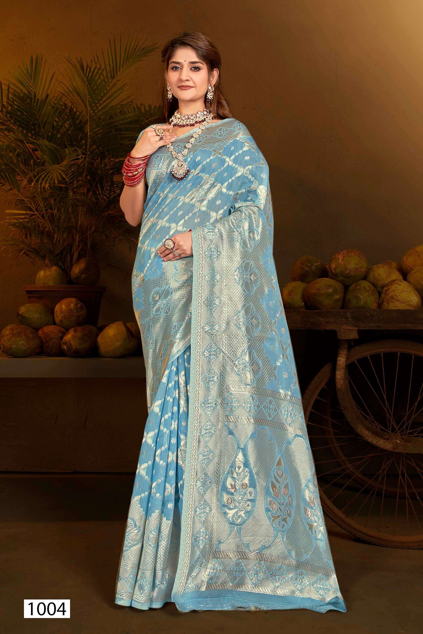 Saroj Kala Kriti vol.6 Soft cotton rich pallu weaving  Saree Wholesale catalog    