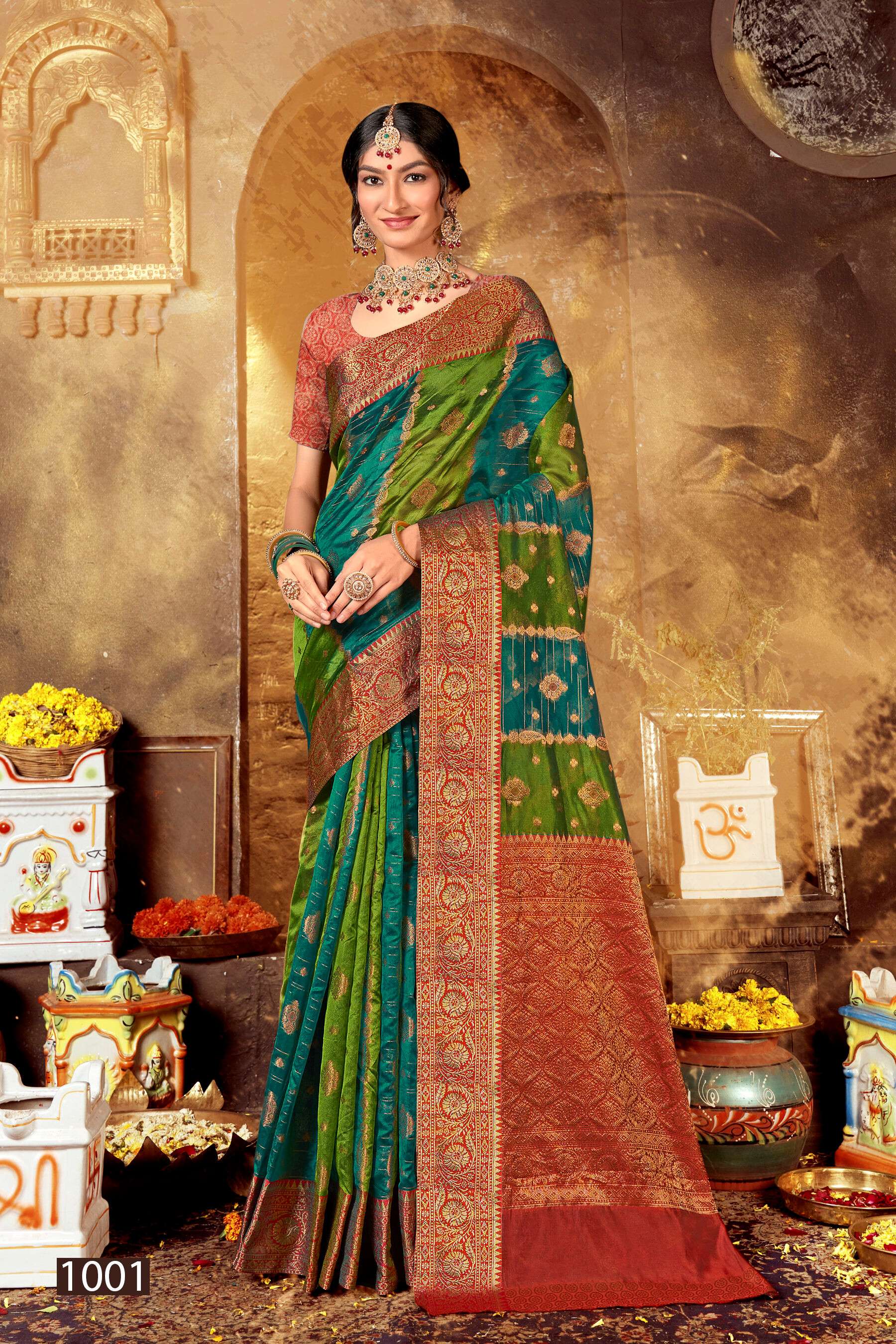 Saroj Maniratna vol.2 Soft organza Saree Wholesale catalog    