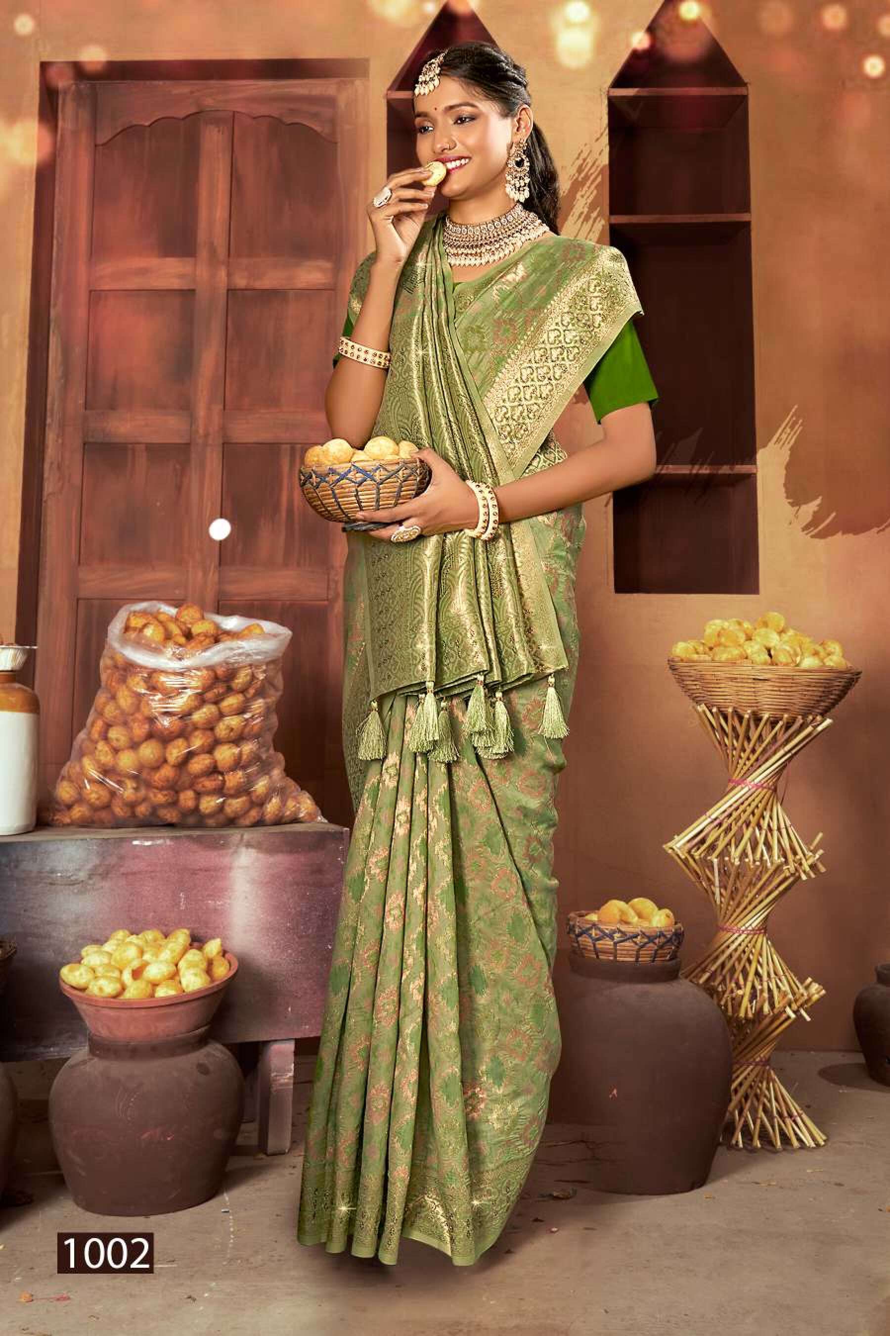 Saroj Mohabatin vol.2 Soft cotton with heavy swarovski work Saree Wholesale catalog    