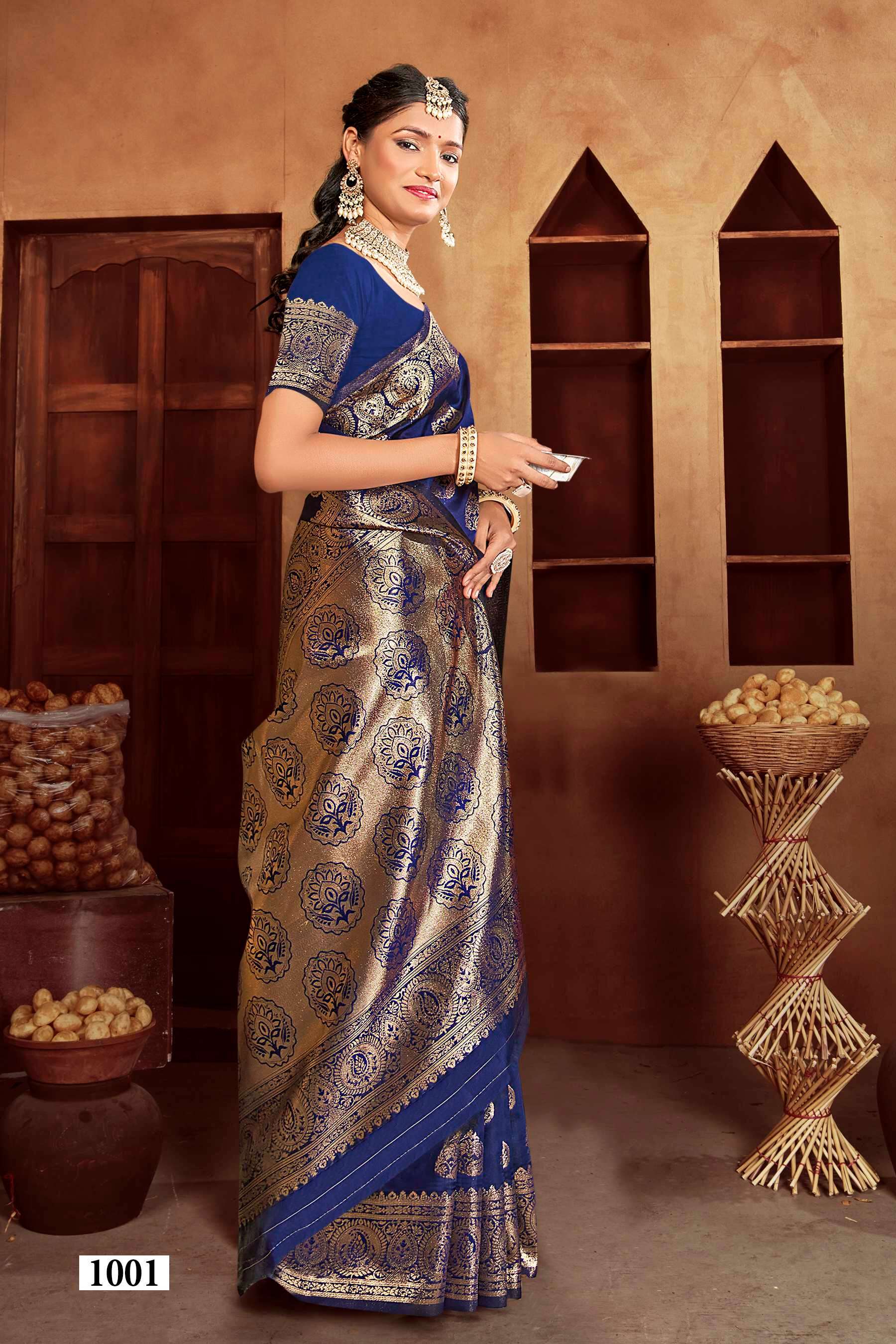 Saroj  Resham silk Vol - 1 Soft silk Saree Wholesale catalog    