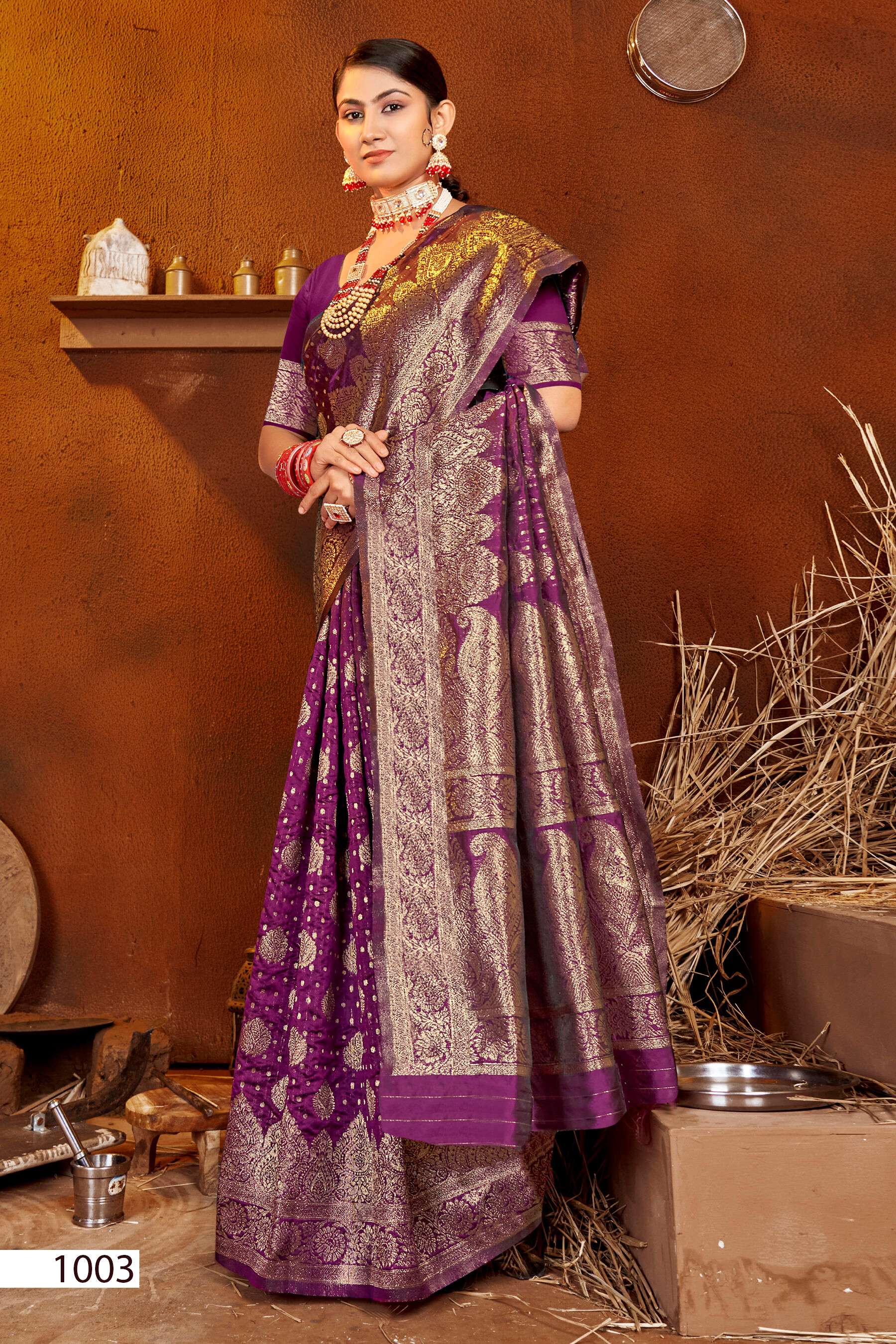 Saroj Resham silk  Vol - 3 Soft silk saree with rich pallu