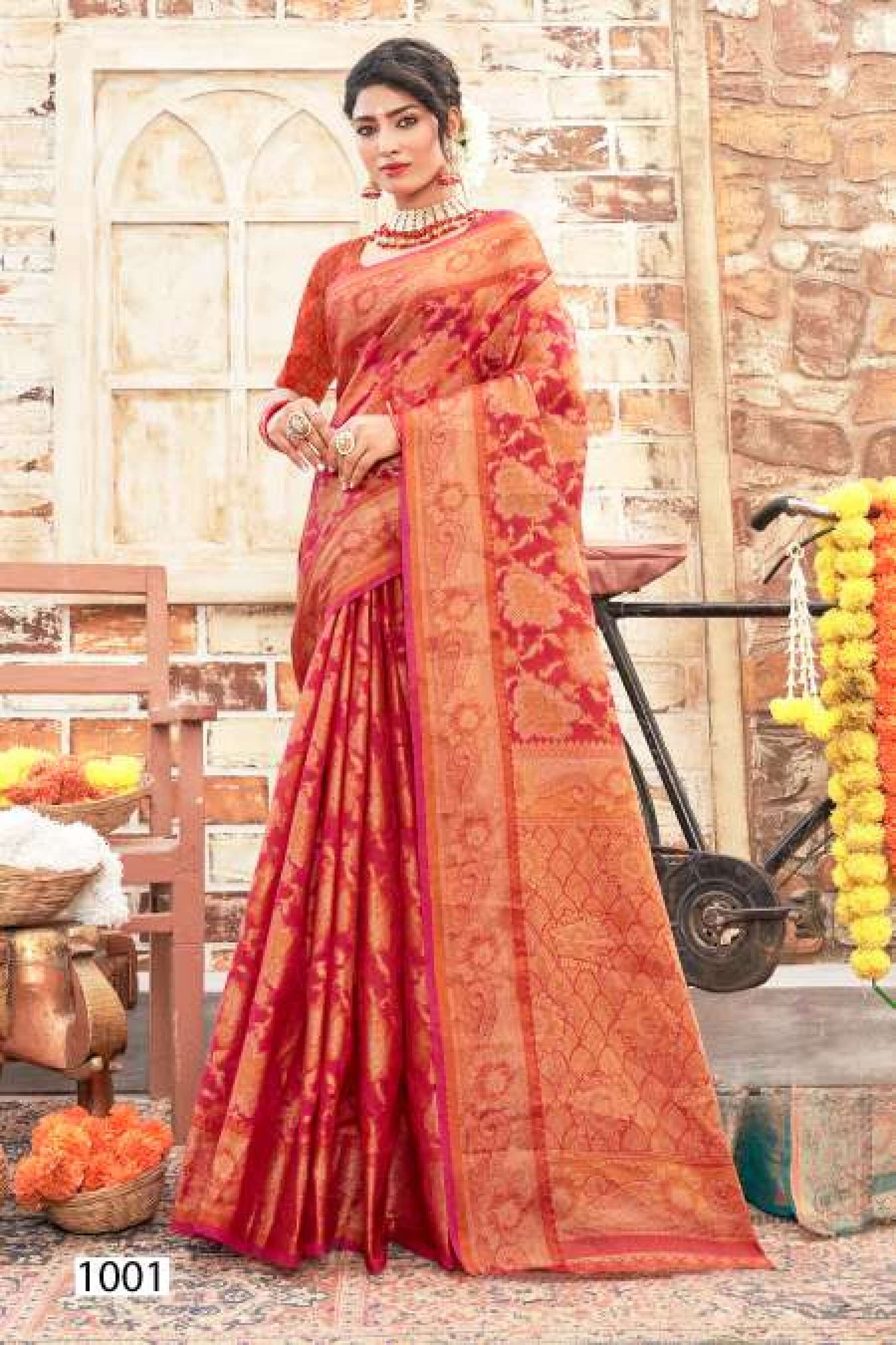 Saroj Shagun vol.3 Soft organza with swaroski work Saree Wholesale catalog    