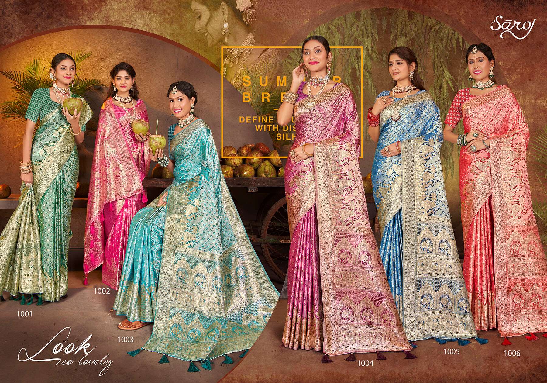 Saroj  Shreemati Vol - 1 Soft 50*600 soft  silk Wholesale catalog    
