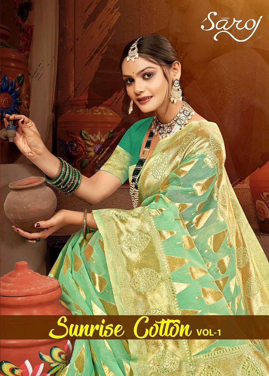 Saroj Sunrise cotton vol.1 Soft cotton  Saree Wholesale catalog    