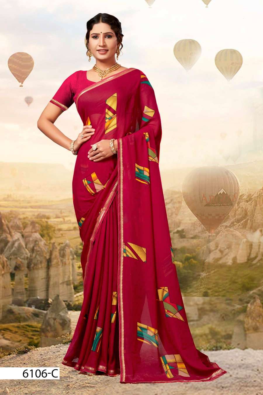 SEV MAMRA 6106 INDER SILK MILLS Saree Wholesale catalog