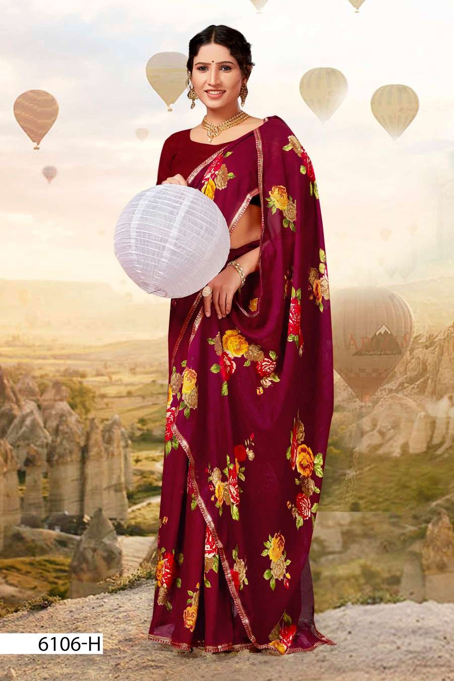 SEV MAMRA 6106 INDER SILK MILLS Saree Wholesale catalog