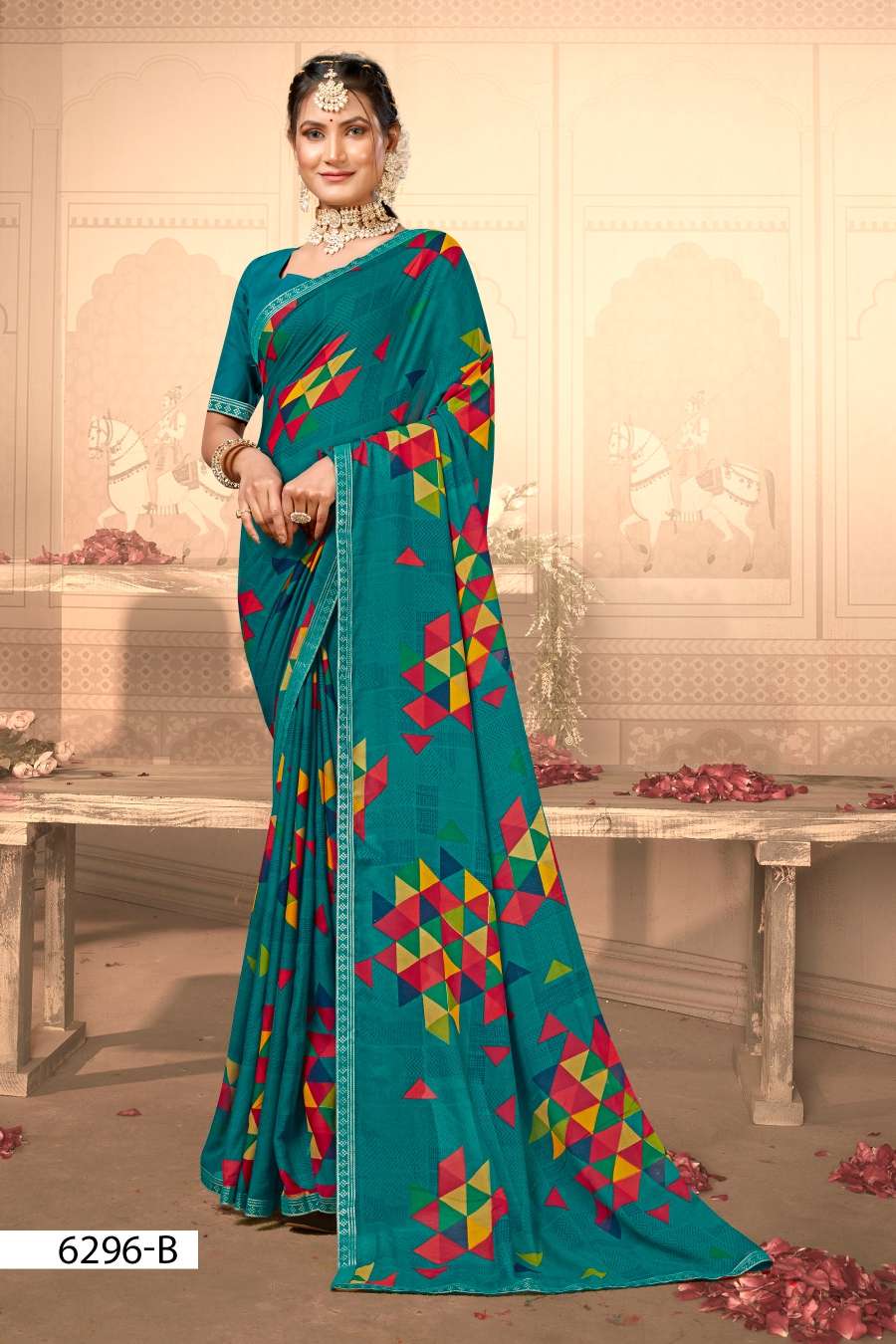 SEV MAMRA 6296 INDER SILK MILLS Saree Wholesale catalog