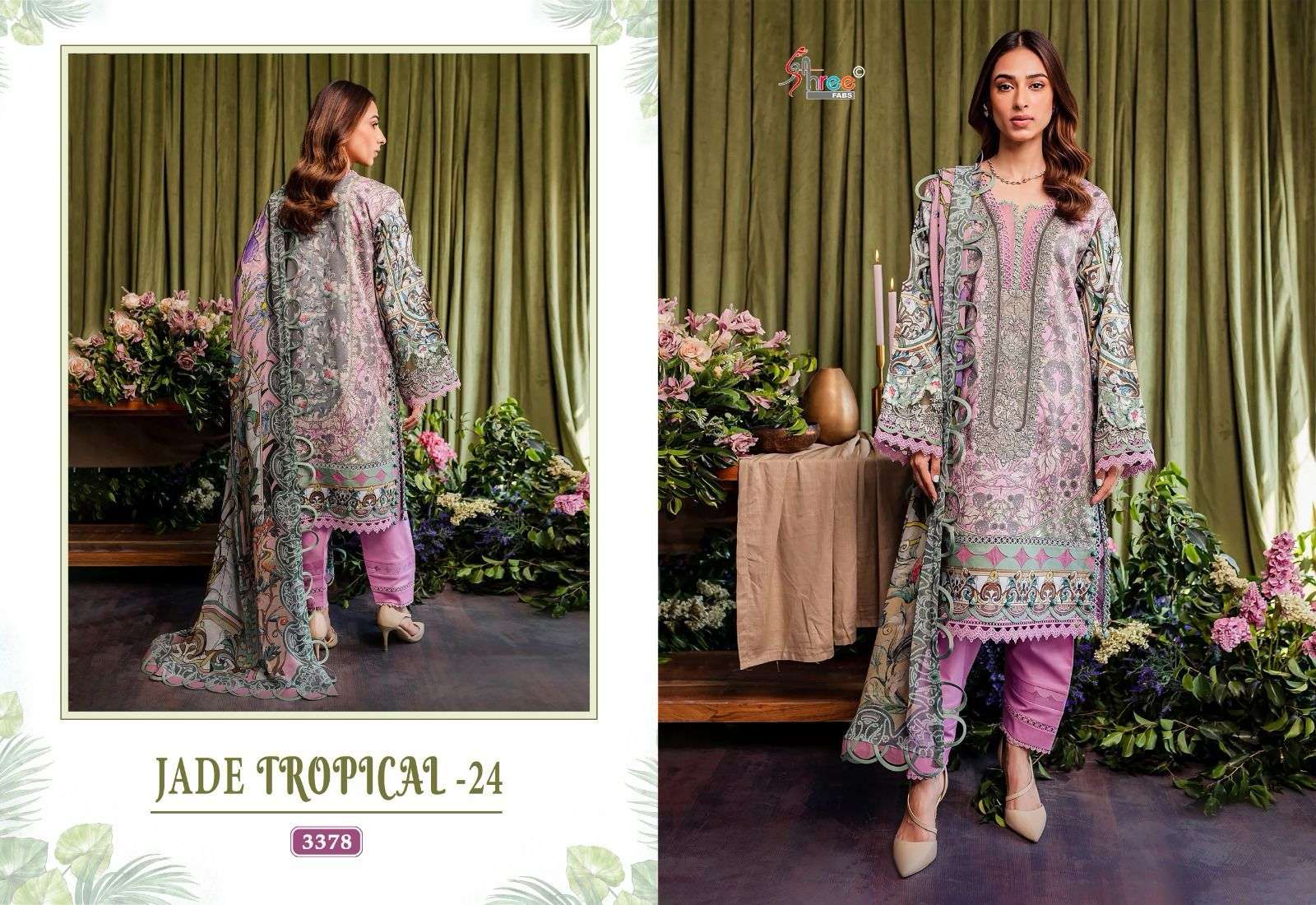 Shree Jade Tropical 24 Chiffon Dupatta Pakistani Suits Wholesale catalog