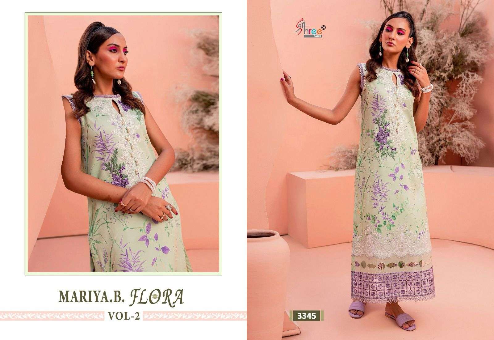 Shree Mariya B Flora Vol 2 Cotton Dupatta Pakistani Suits Wholesale catalog