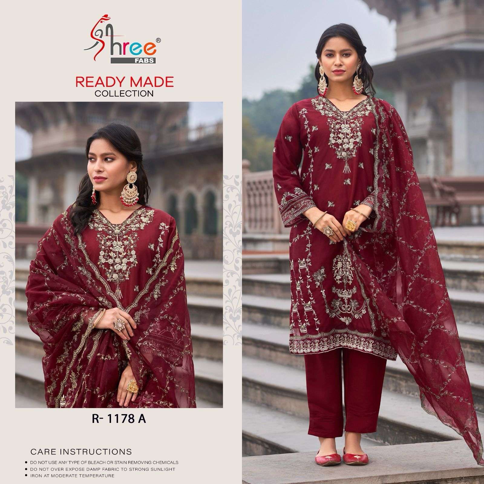 Shree R 1178 Organza Pakistani Suits Wholesale catalog