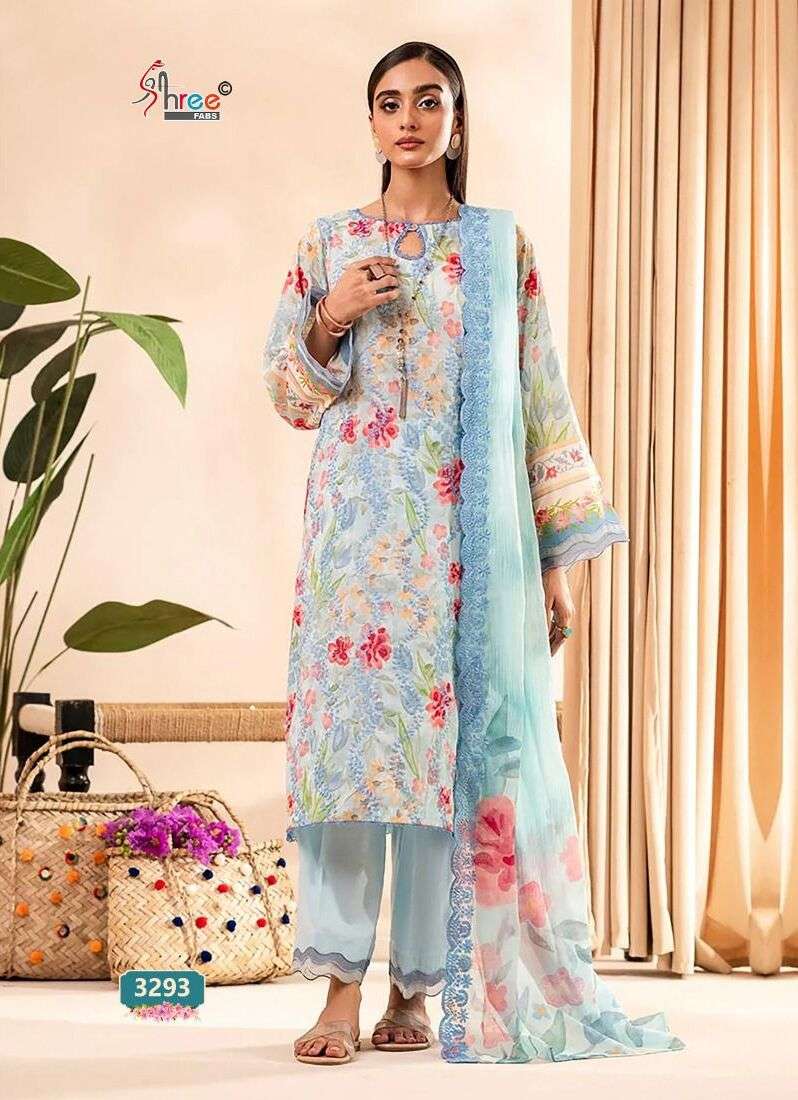 Shree Sana Safinaz Chikankari Vol 2 Nx Cotton Dupatta Salwar Suits Wholesale catalog