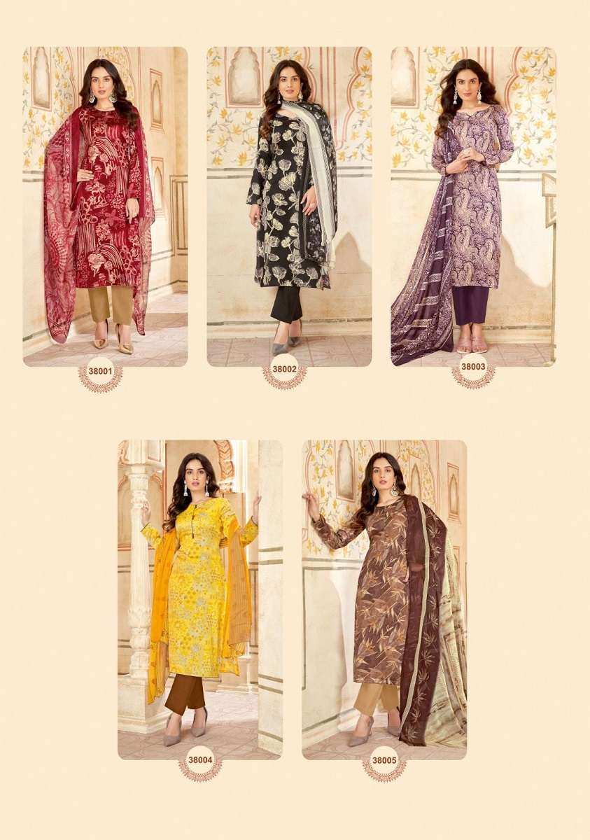 Suryajyoti Naishaa Vol-38 -Dress Material -Wholesale Catalog