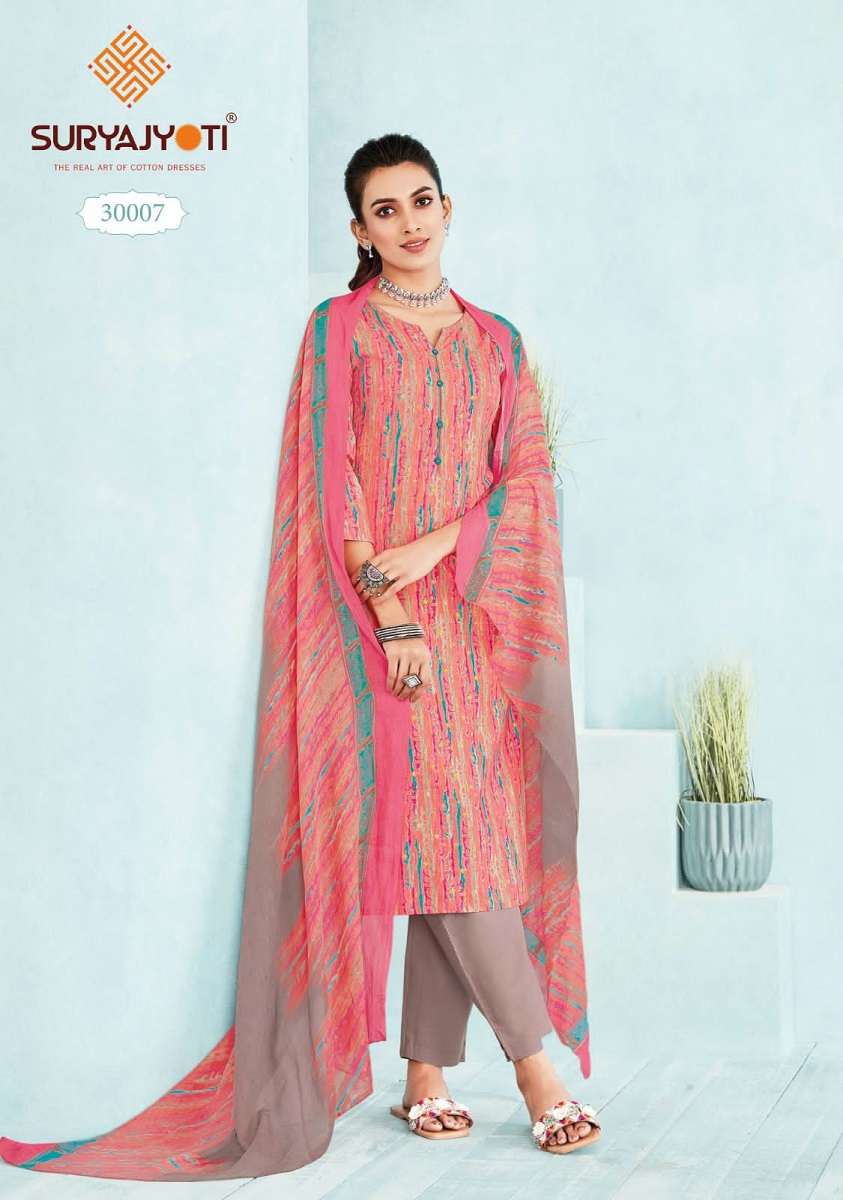 Suryajyoti Poshak Vol-3 -Kurti Pant With Dupatta -Wholesale Catalog