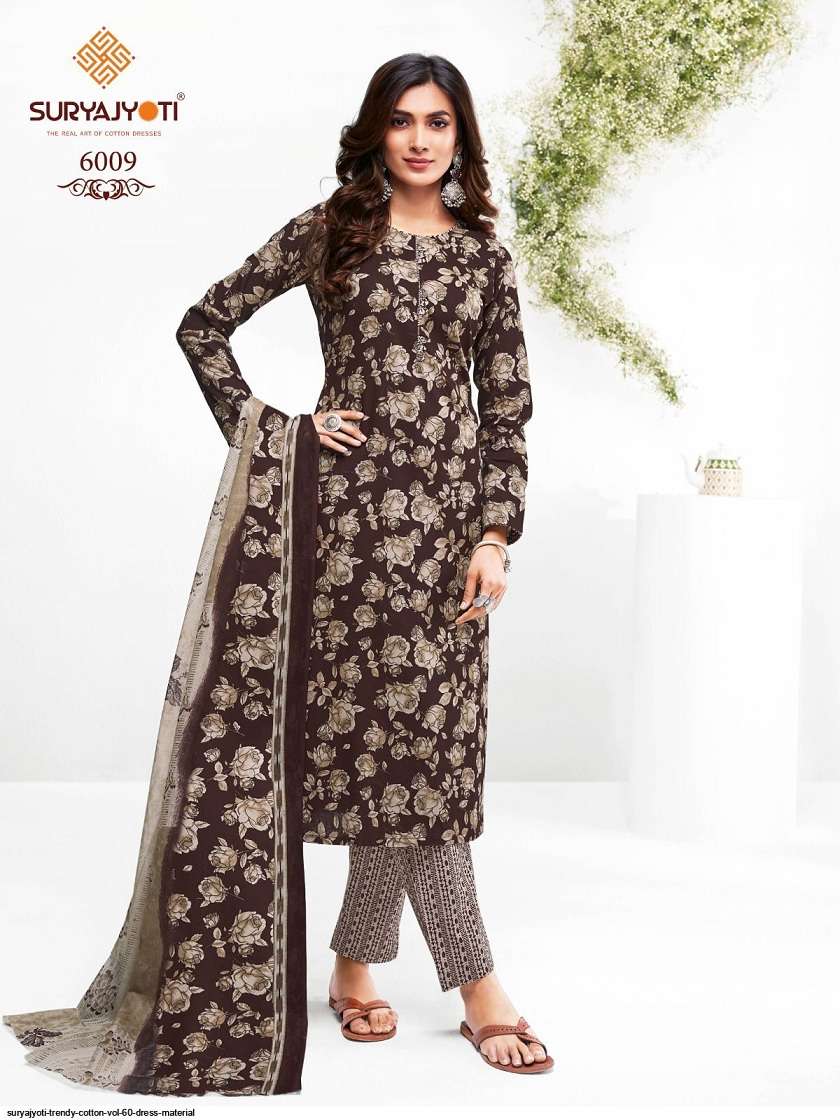 Suryajyoti Trendy Cotton Vol-60 – Dress Material -Wholesale Catalog