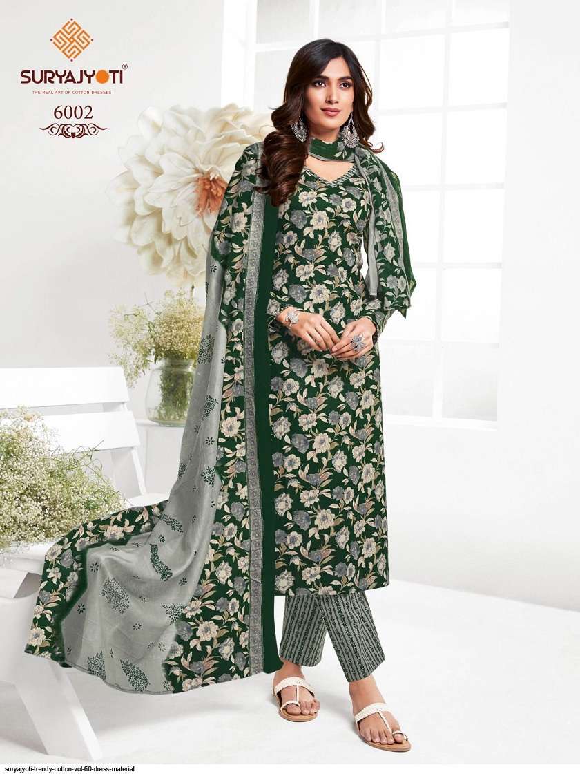 Suryajyoti Trendy Cotton Vol-60 – Dress Material -Wholesale Catalog