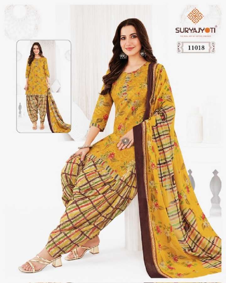 Suryajyoti Trendy Patiyala Vol-11 -Dress Material -Wholesale Catalog