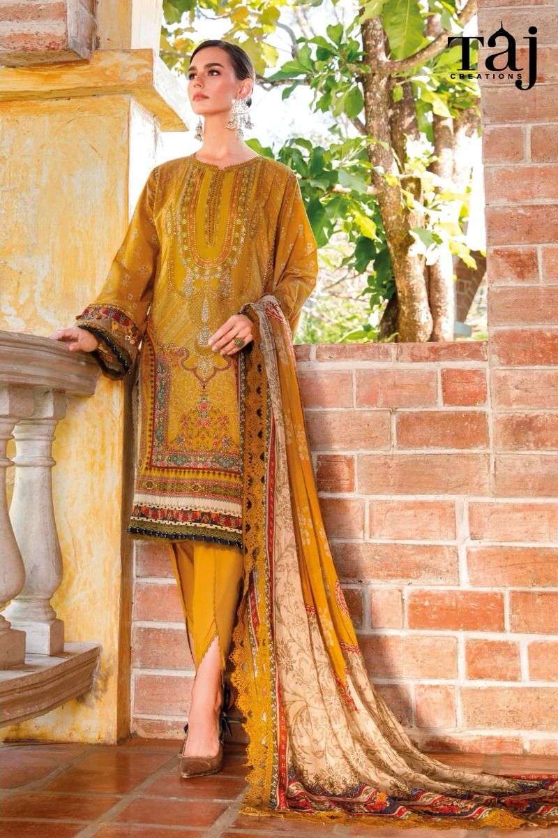 Taj Maria B M Print Super Hit 101 Cotton Dupatta Salwar Suits Wholesale catalog